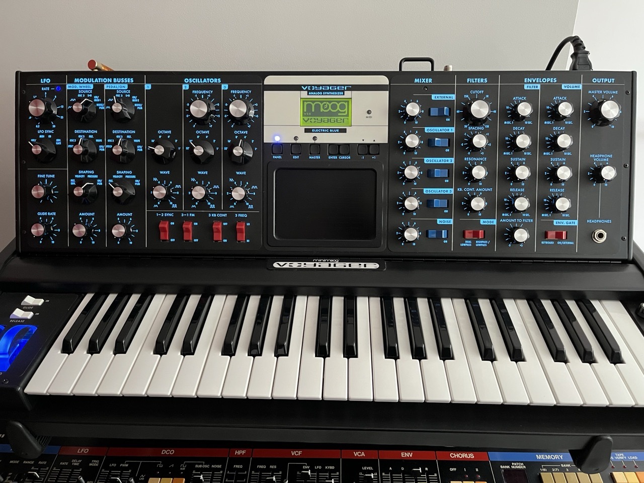 Vends Minimoog Voyager Electric Blue