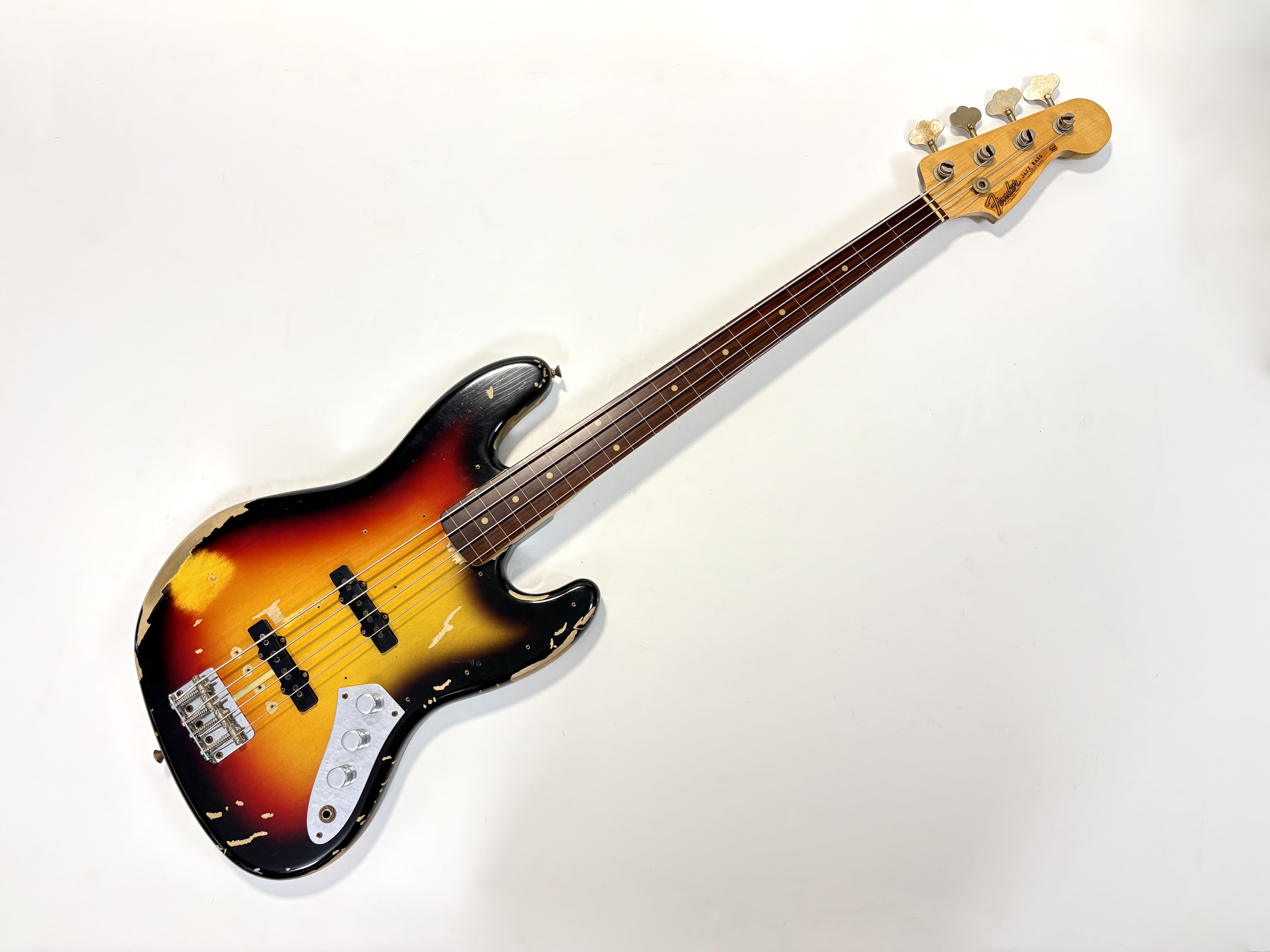 Fender Jazz Bass Jaco Pastorius Tribute Relic 2013 Custom Shop Sunburst Fretless