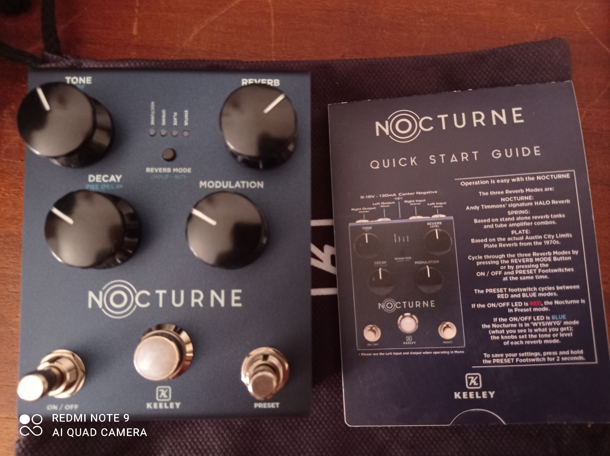 pédale de reverb "nocturne"
