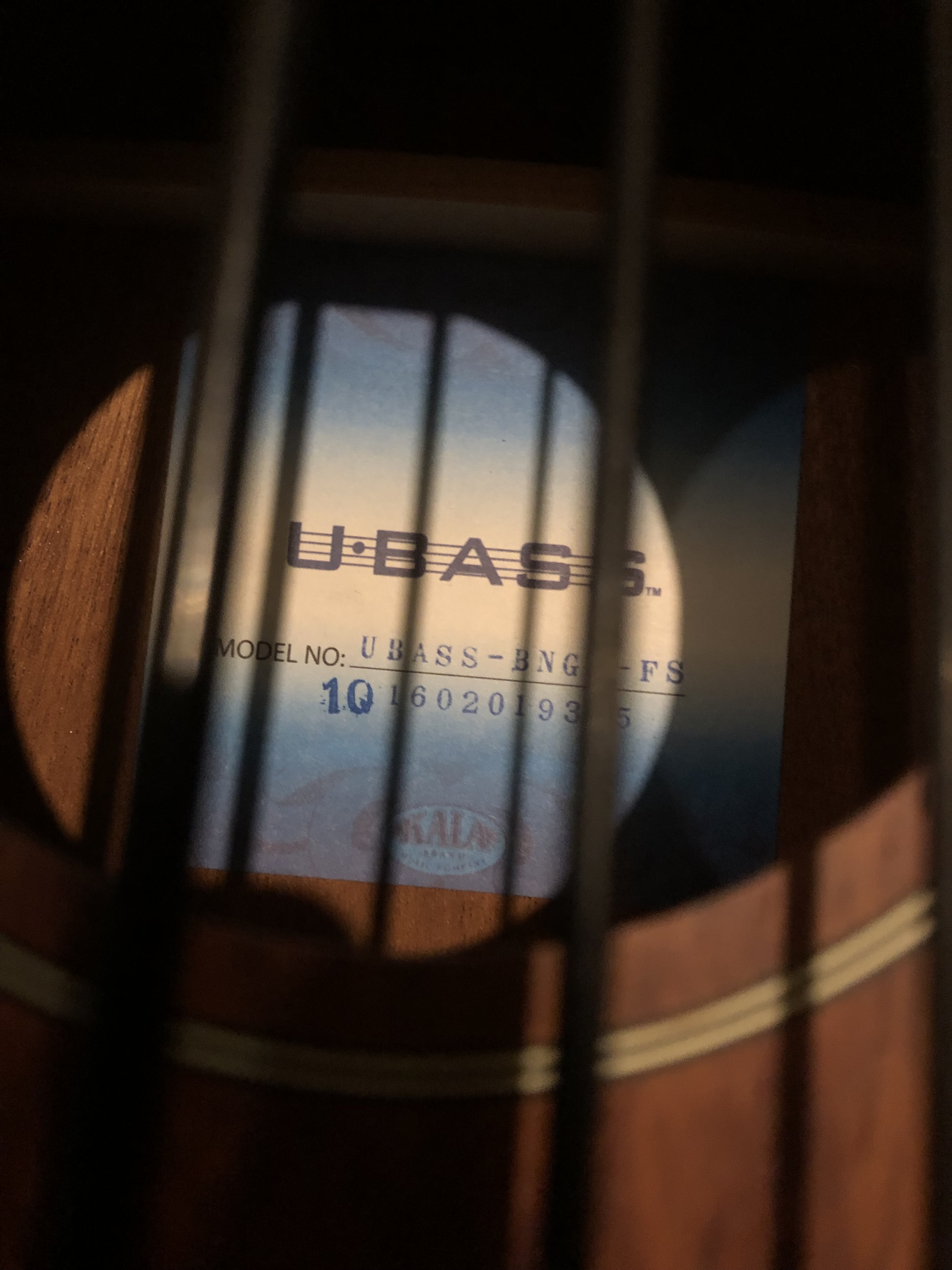 Kala UBASS-EM-FS Exotic Mahogany U-Bass (99533)