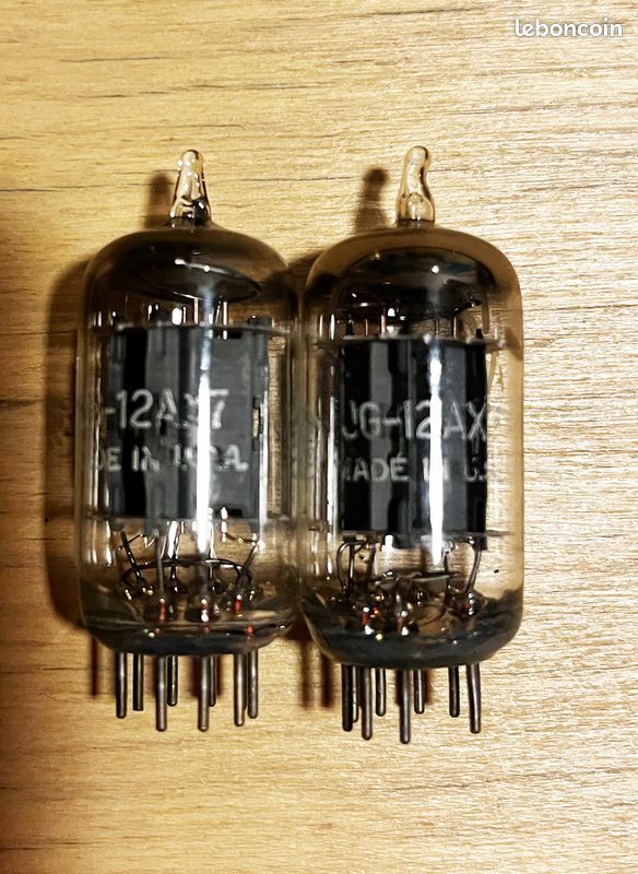 2 TUBES GE JG-12AX7, état neuf