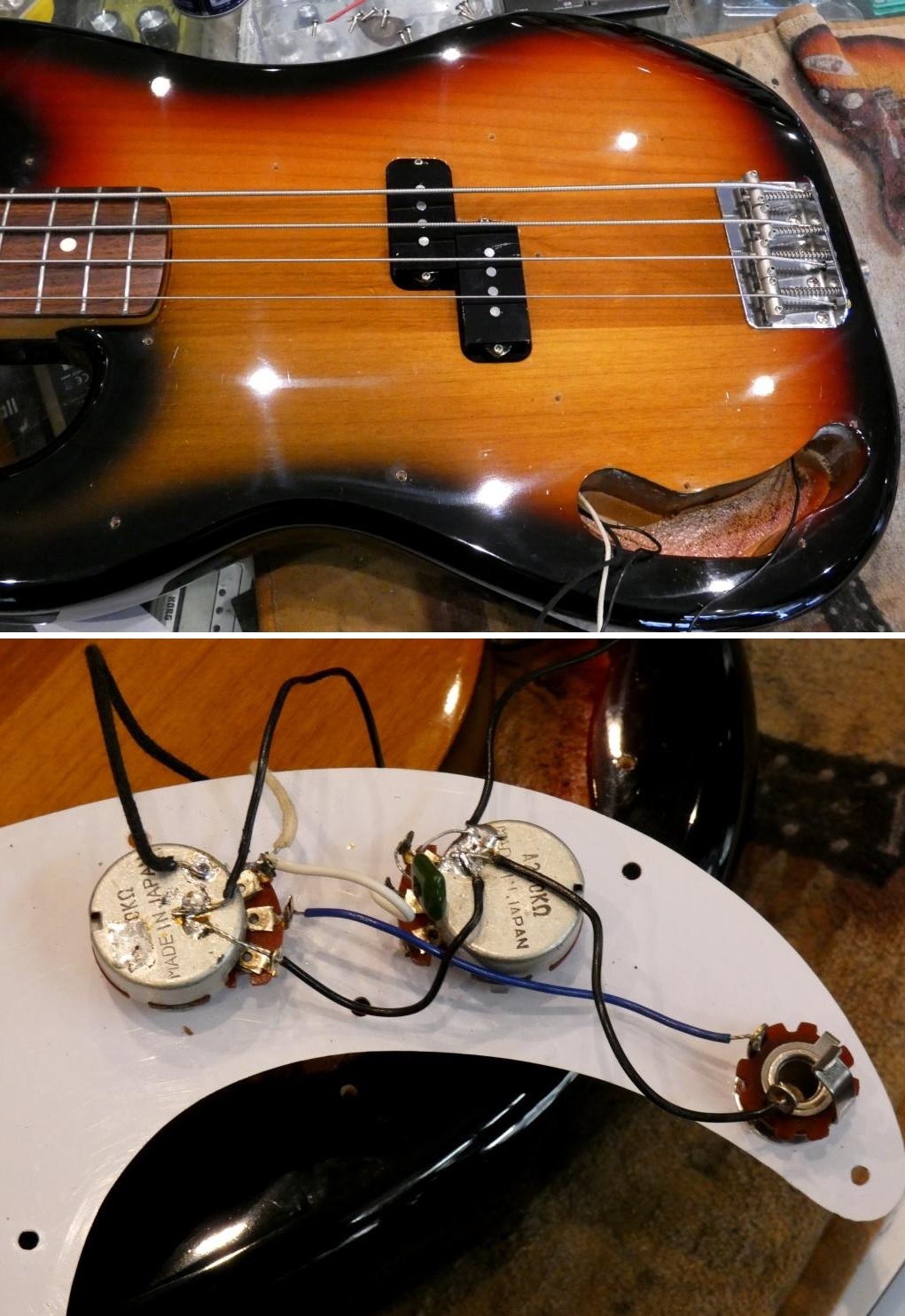 fender precision bass PB62-LH 3ts japon japan (24)