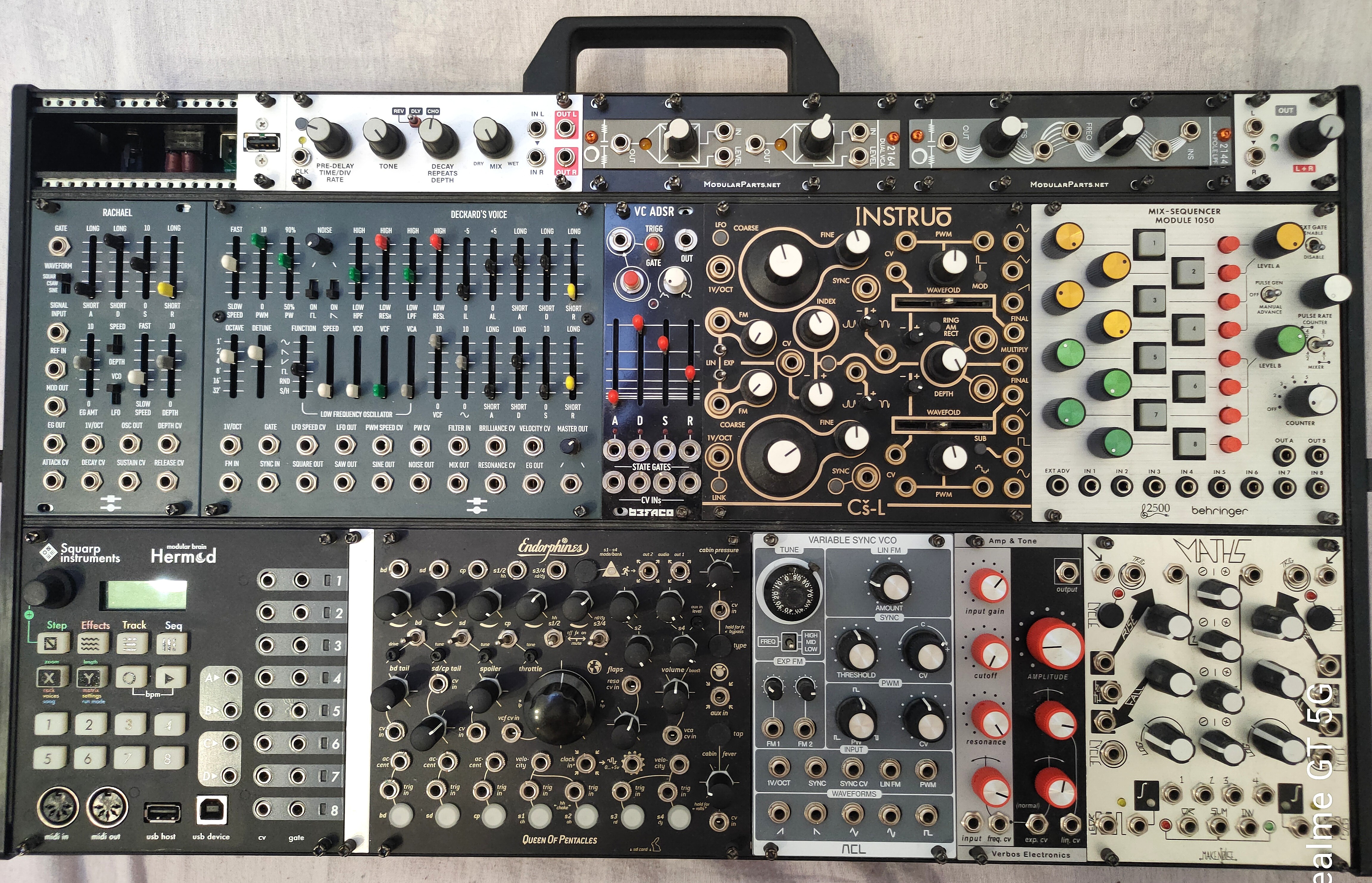 Système Eurorack Haut De Gamme – Black Corporation / Instruo / ACL / Verbos / Make Noise / Squarp / Endorphin...