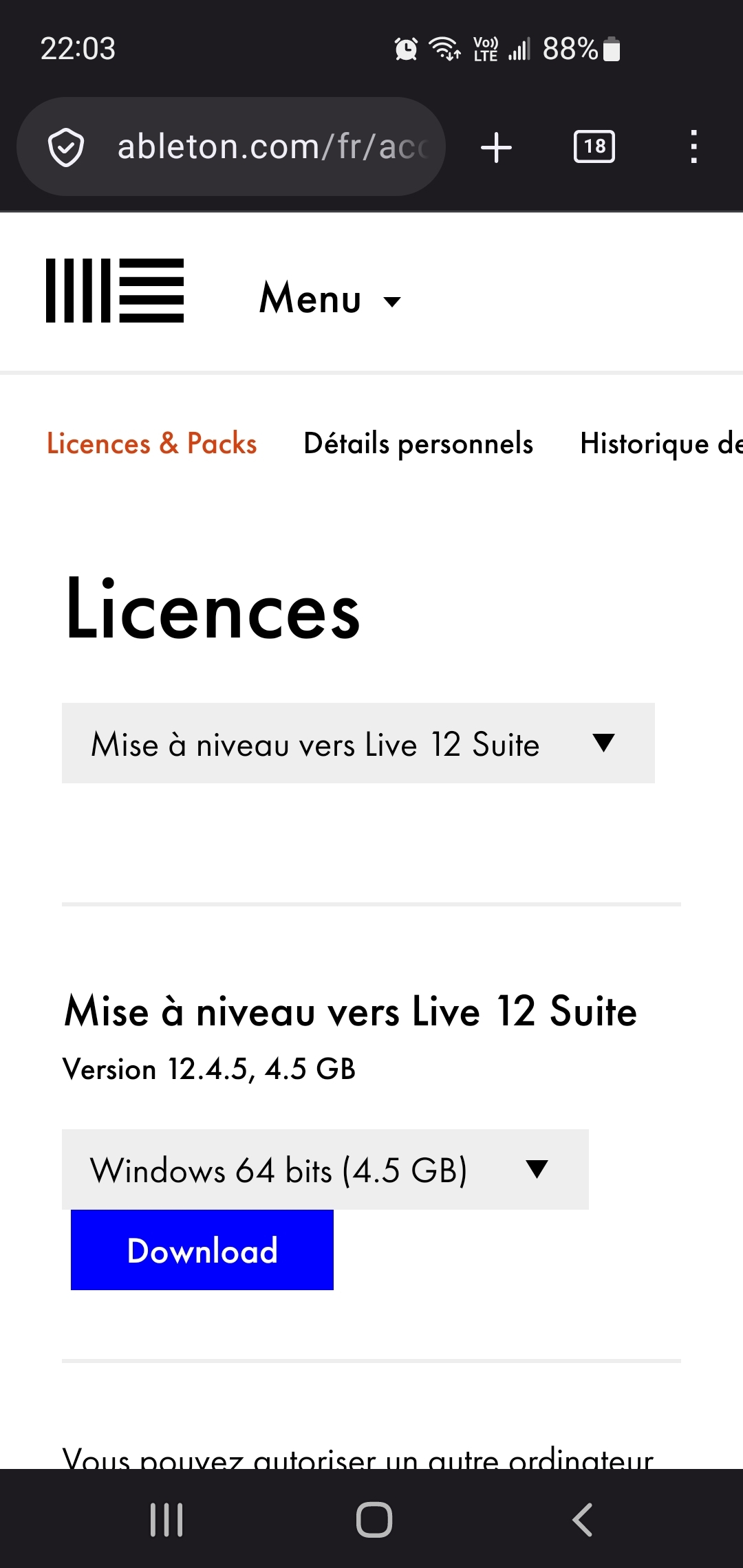 Licence ableton live 12