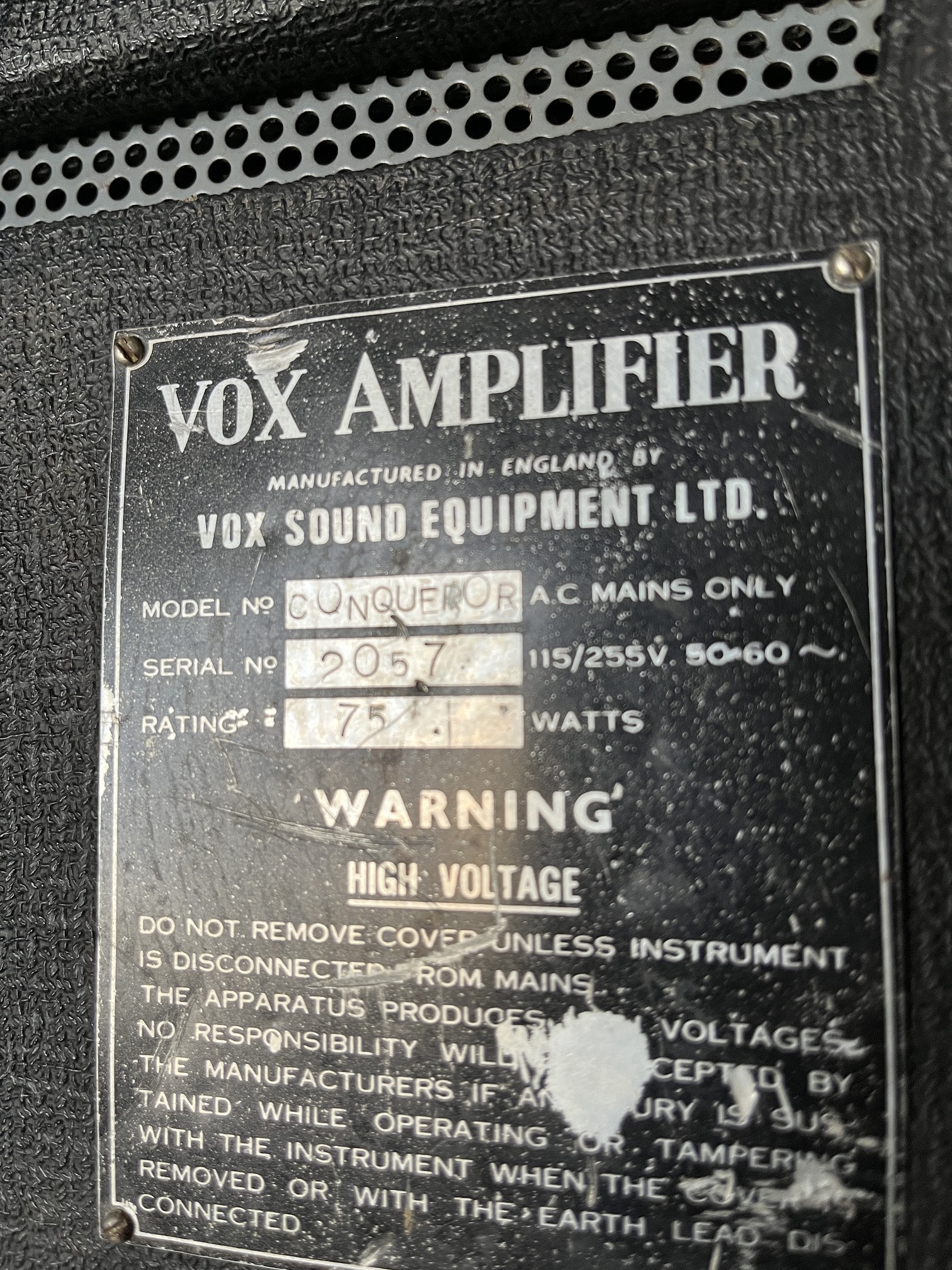 Vox Conqueror 2-Channel 30 Watt  2x12 Piggyback