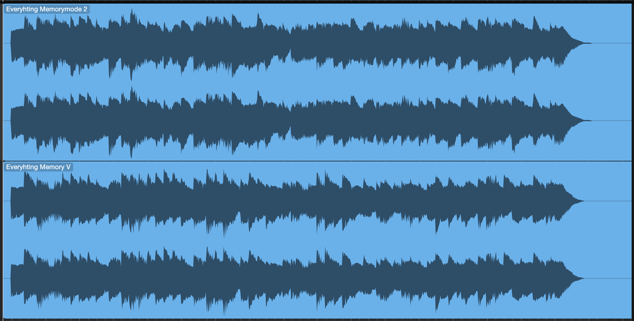 Memorymode 2 vs Memory V - Everything - waves