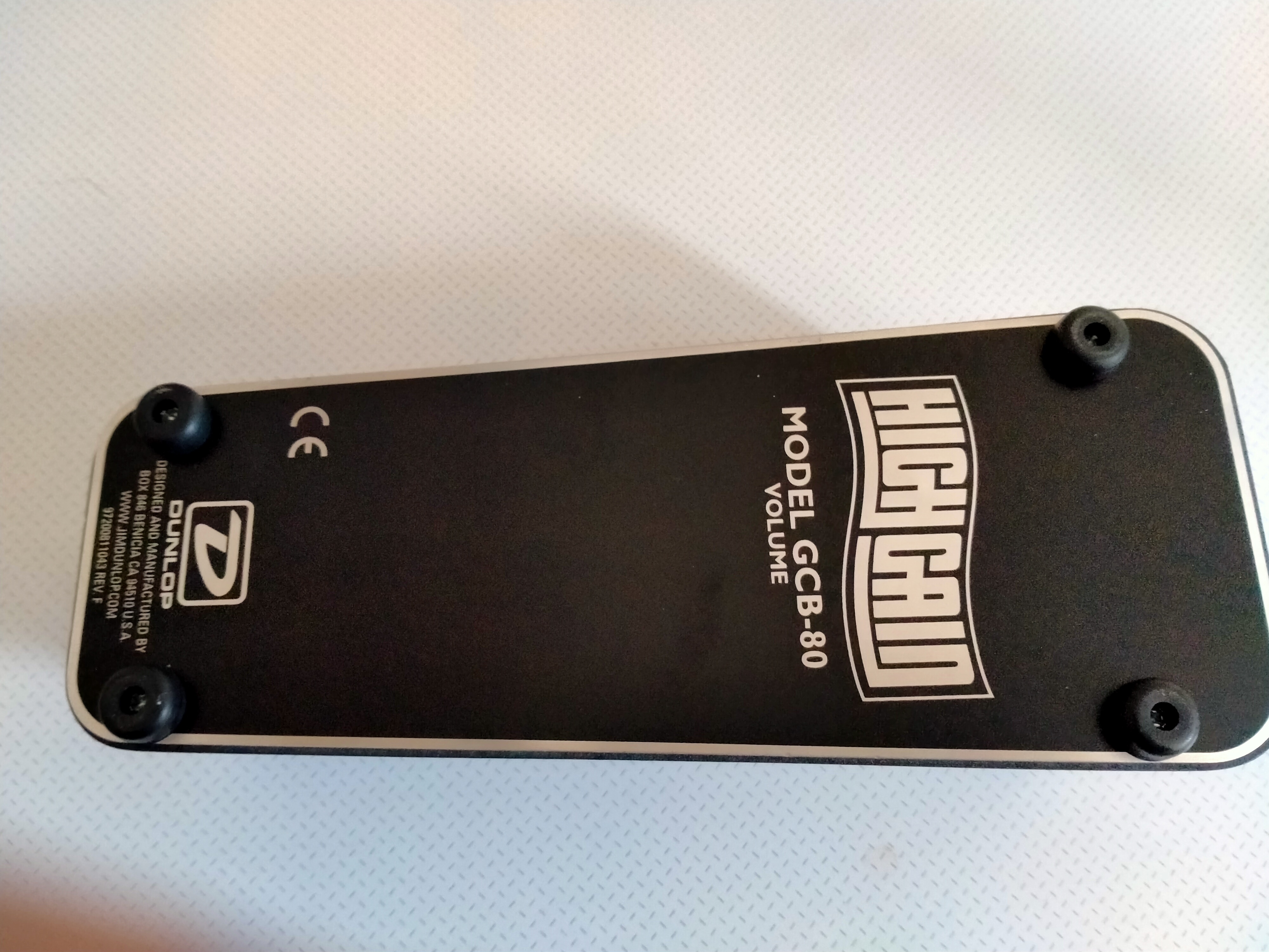 Dunlop GCB80 High Gain Volume Pedal (63489)
