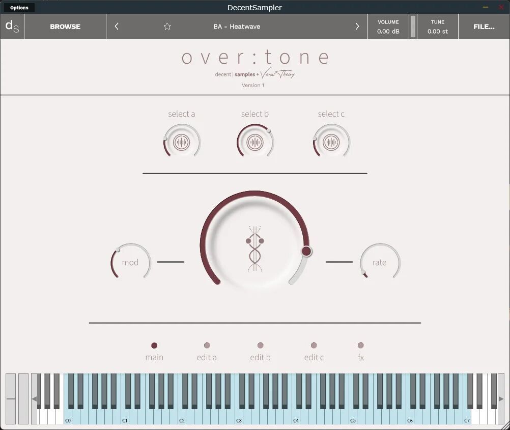 overtone GUI
