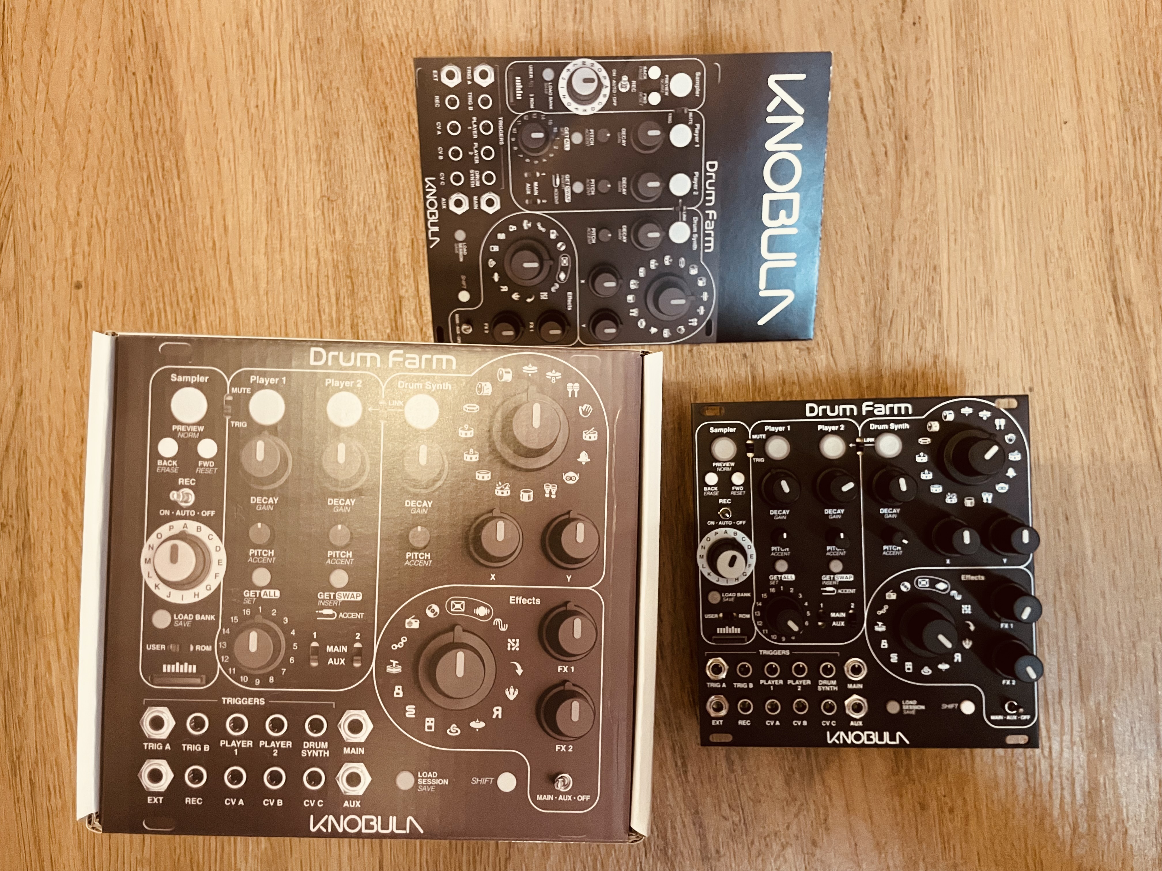 Knobula Drum Farm black eurorack 