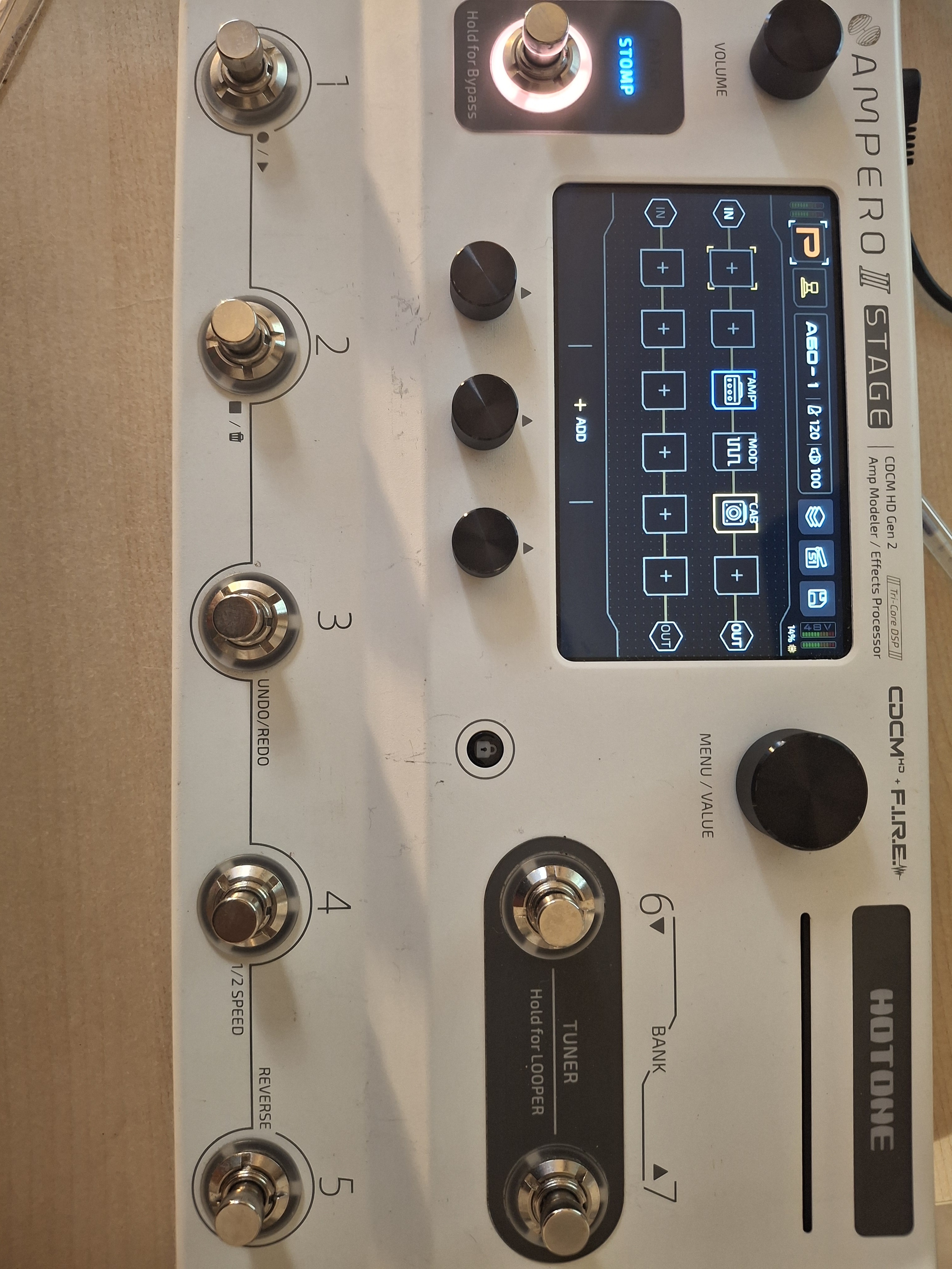 Vends Hotone Audio Ampero II Stage