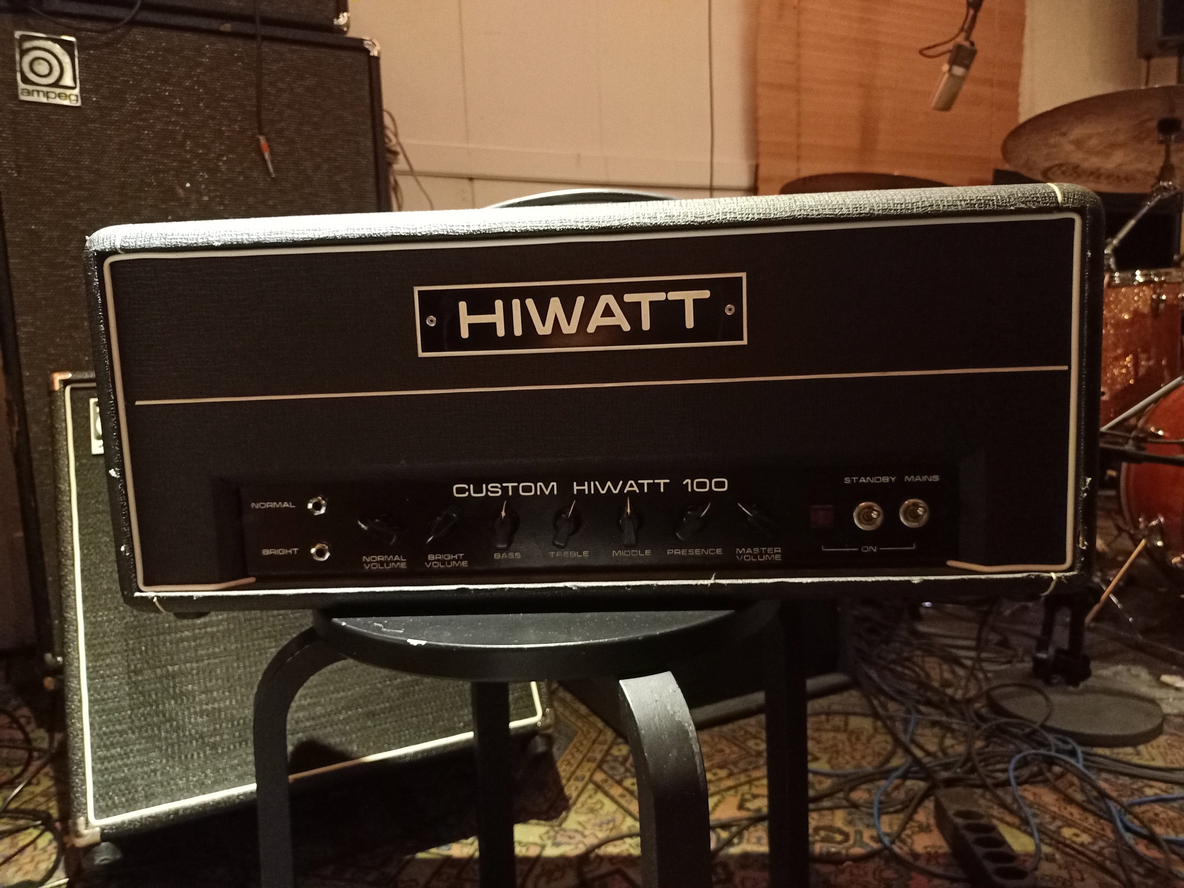 Hiwatt DR103 Custom 100 Head vintage de 1978