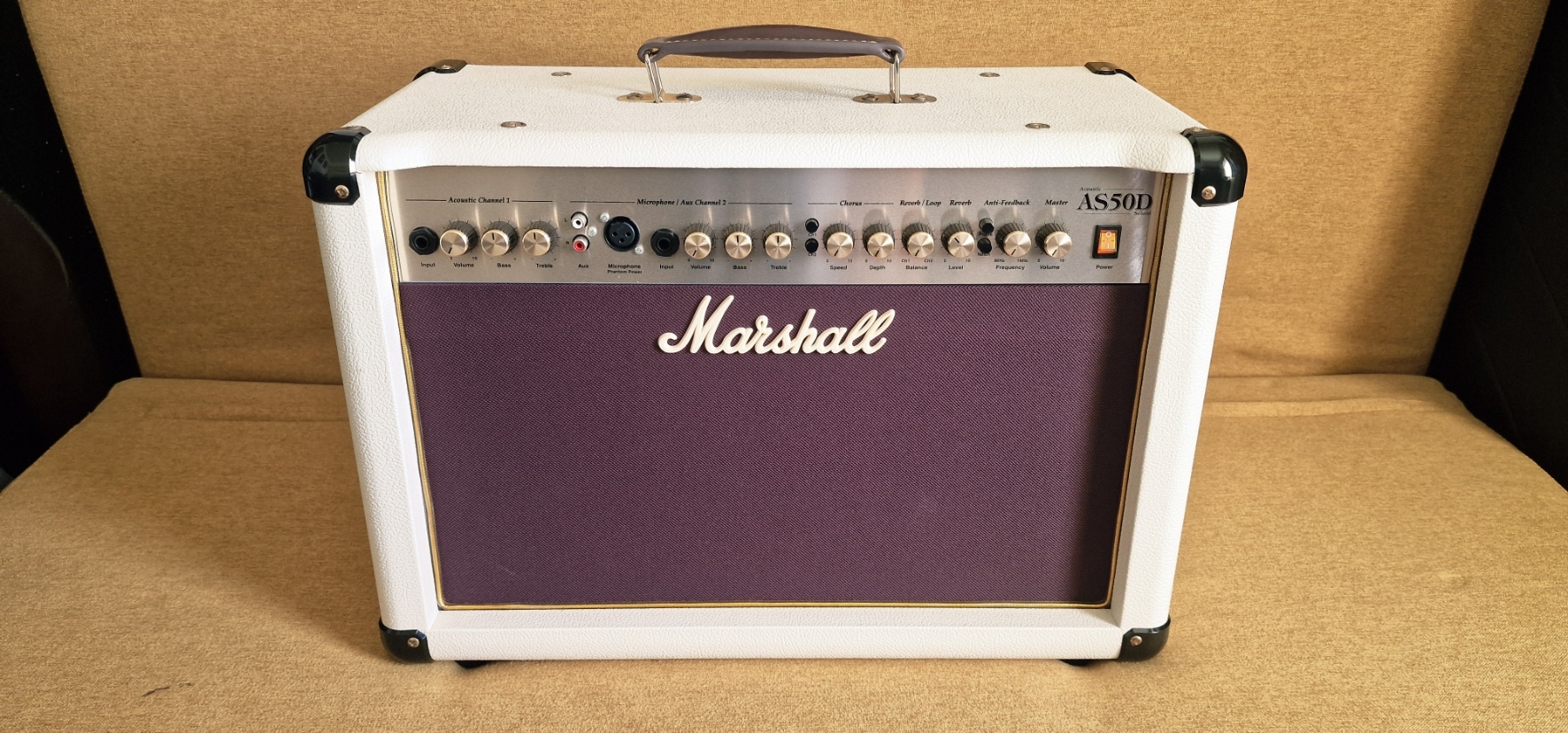 Marshall AS50D Cream + Housse de transport