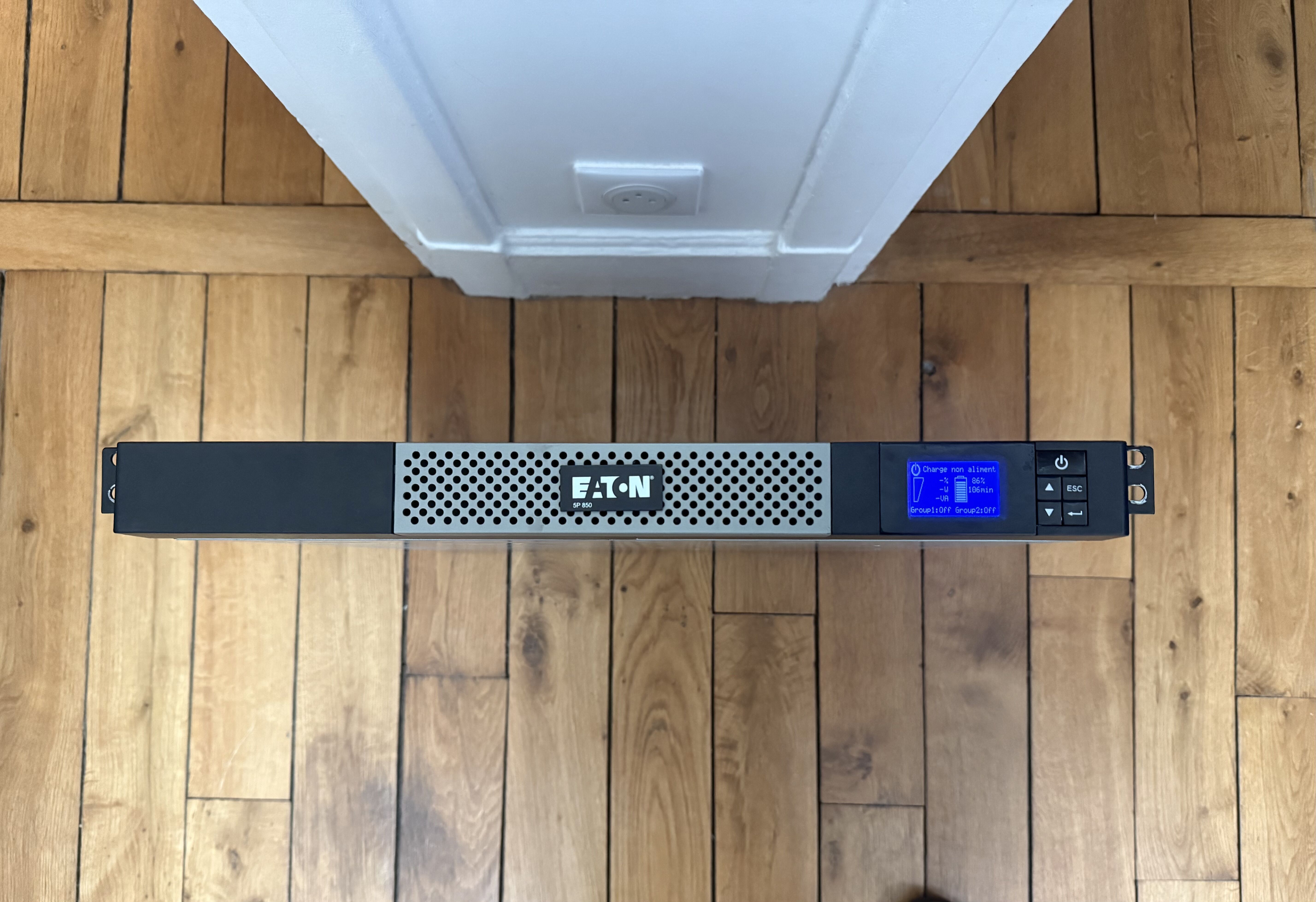 Onduleur Eaton 5P 850iR - Rack 19" 1U - 850VA/600W