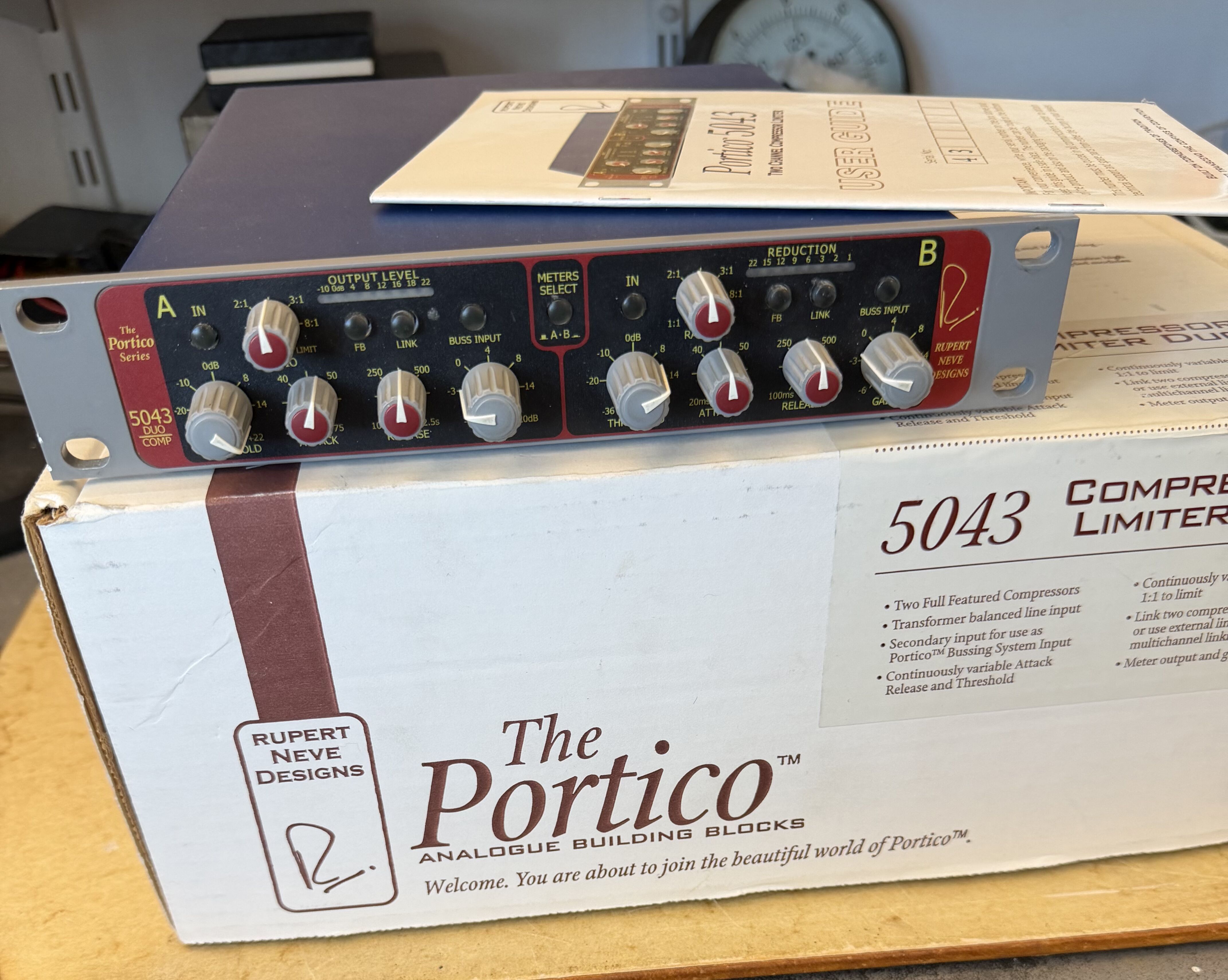 vends compresseur 5043 Rupert NEVE desigh