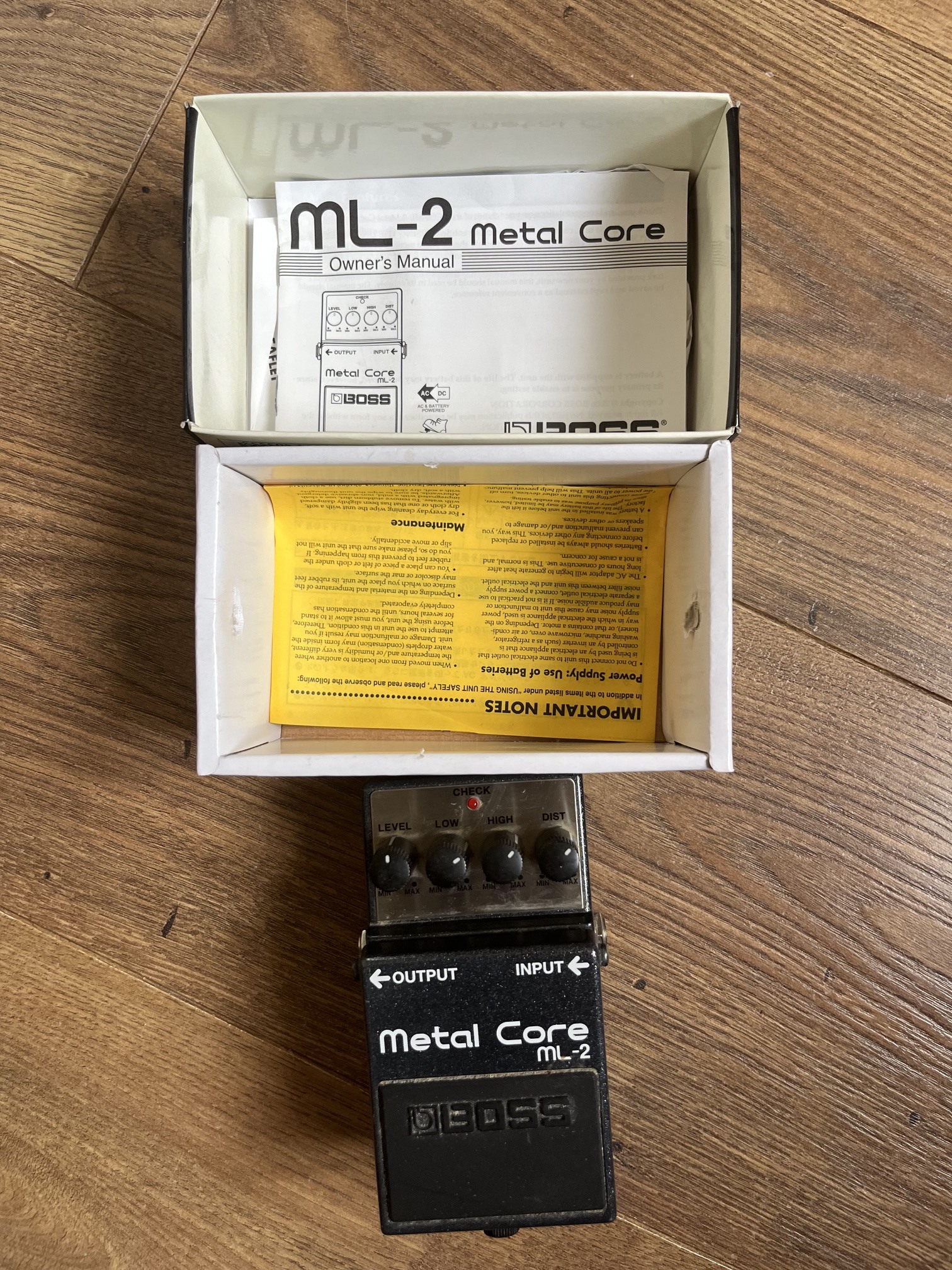 Pédale Guitare - Boss ML-2 Metal Core - avec boite et notice 