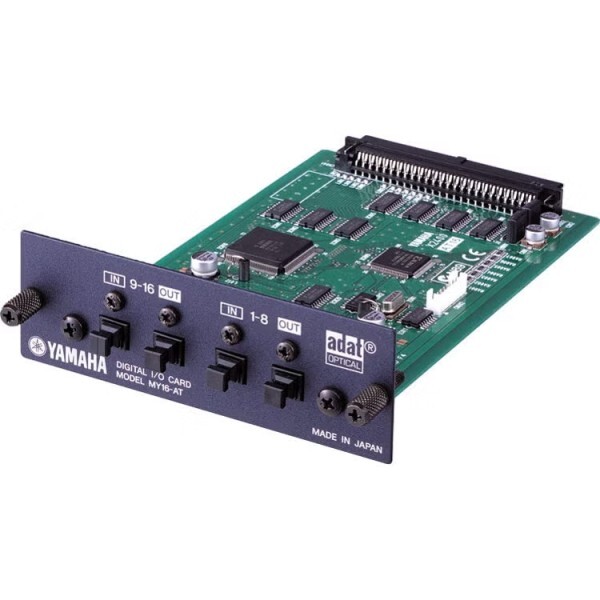 Vend Carte YAMAHA MY16-AT Carte interface 16 canaux ADAT I/O pour consoles Yamaha. 4 entrées + 4 sorties ADAT