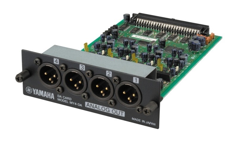 Vend MY4-DA Carte YAMAHA 4 Sorties audio analogiques XLR 3 pts, pour consoles numériques Yamaha.