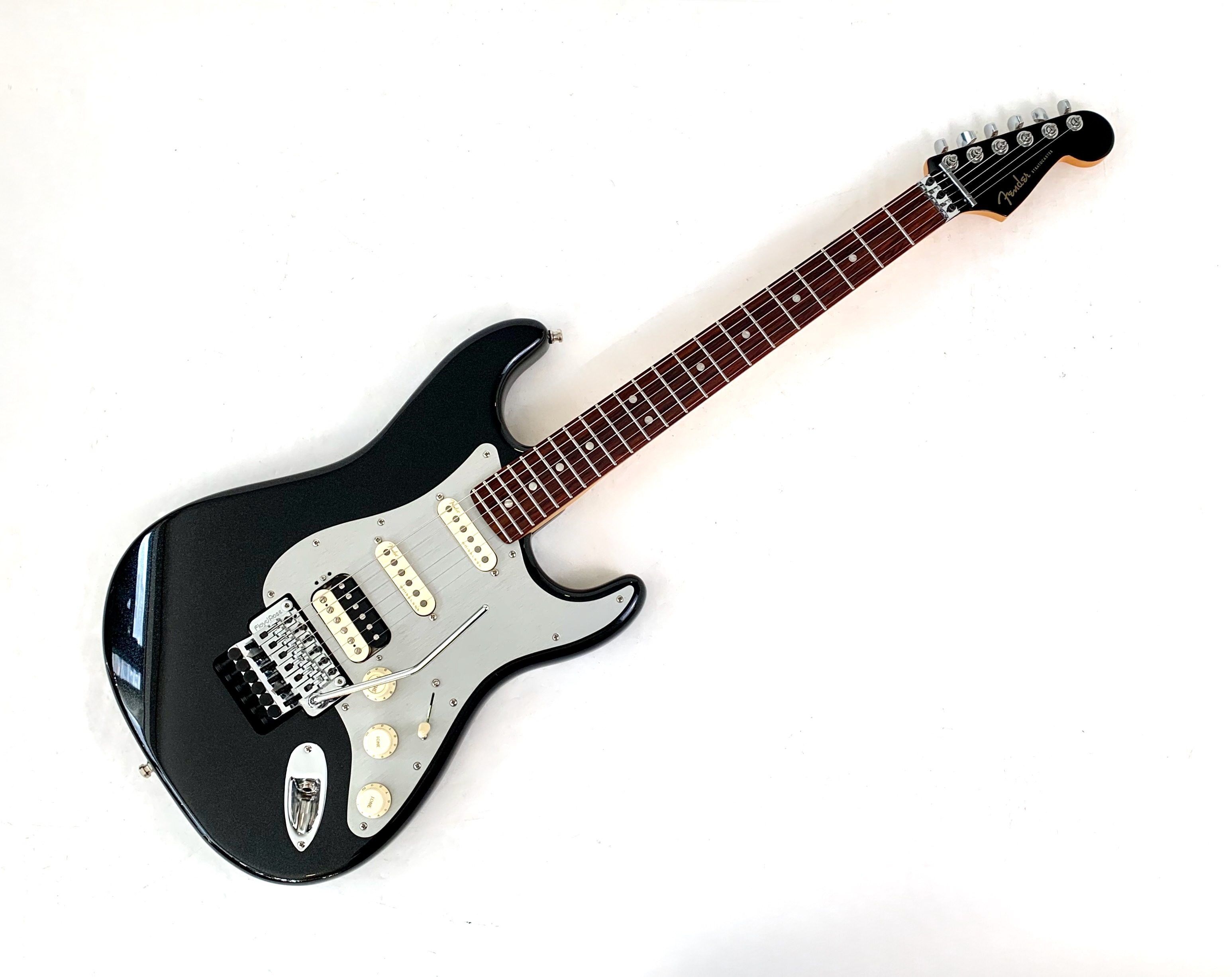 Fender Stratocaster American Ultra Luxe HSS Floyd Rose 2023 Mystic Black