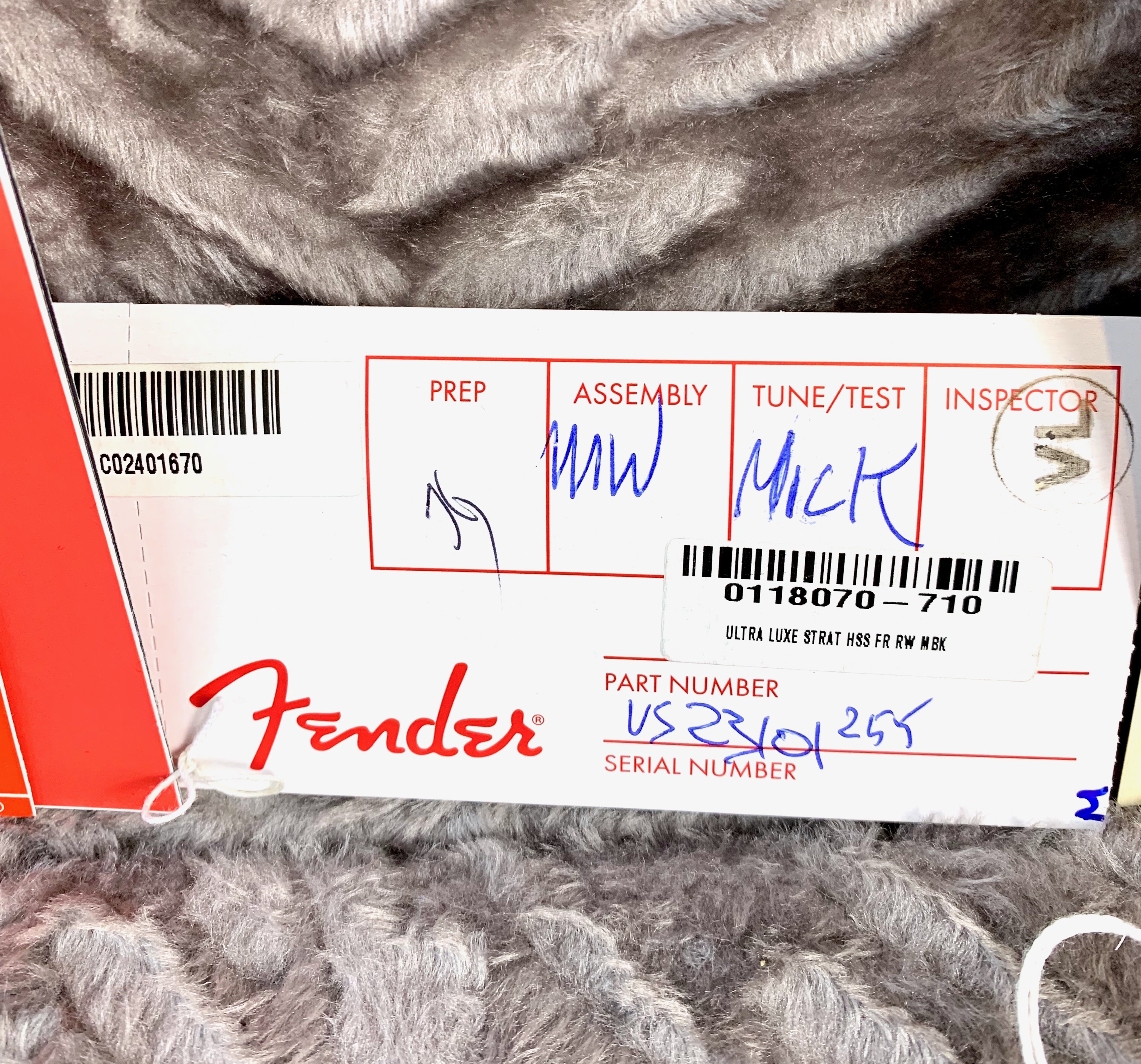Fender American Ultra Luxe Stratocaster Floyd Rose HSS (18471)