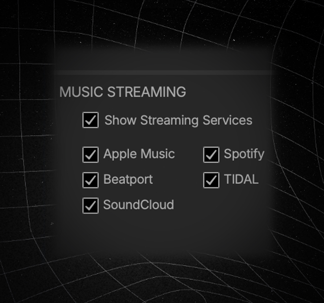 5.0 Streaming Set Up Menu