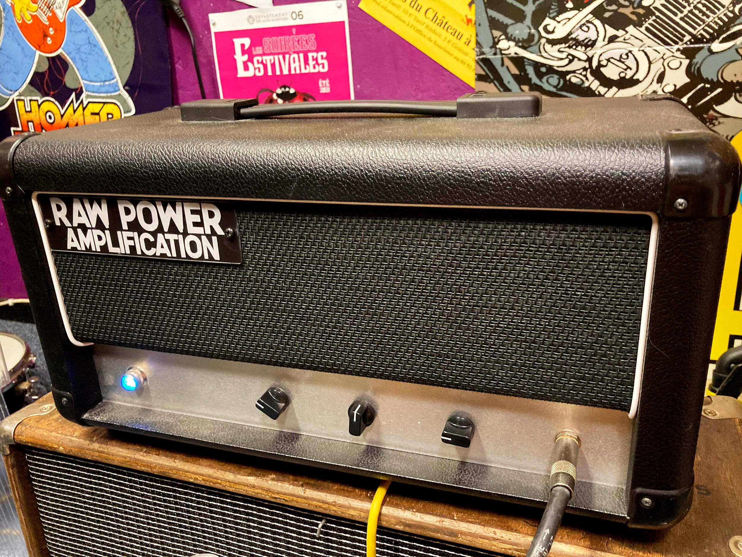 Tête d'ampli à lampe 2X6L6 30W boutique Raw Power Amplification "american vintage tribute"