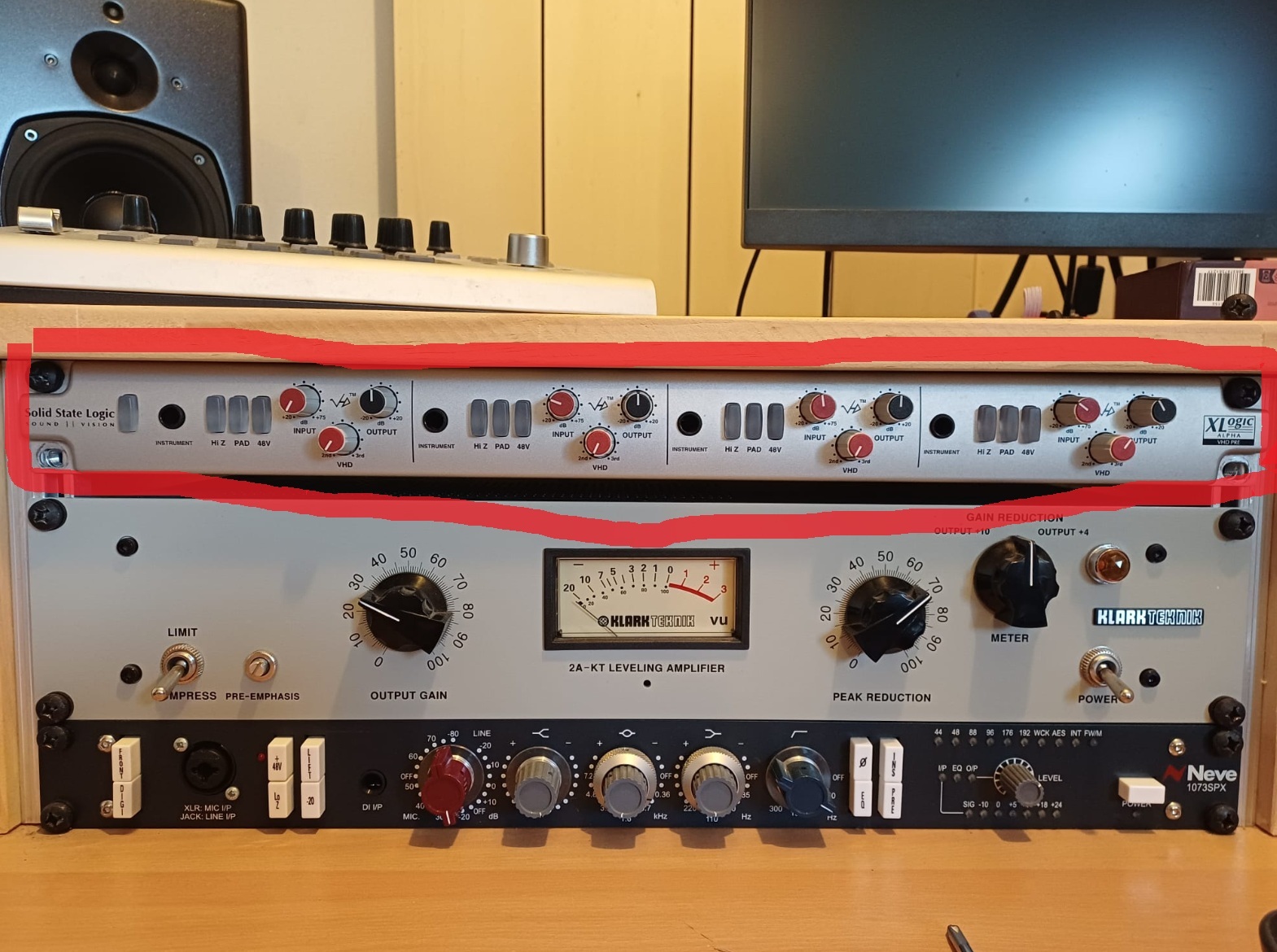 Préampli 4 canaux SSL Xlogic VHD Pre