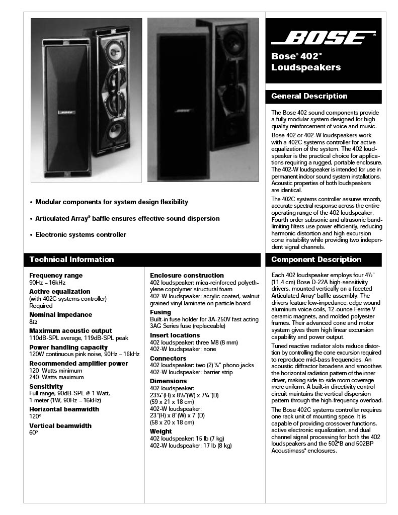 Bose 402 Series I (69439)