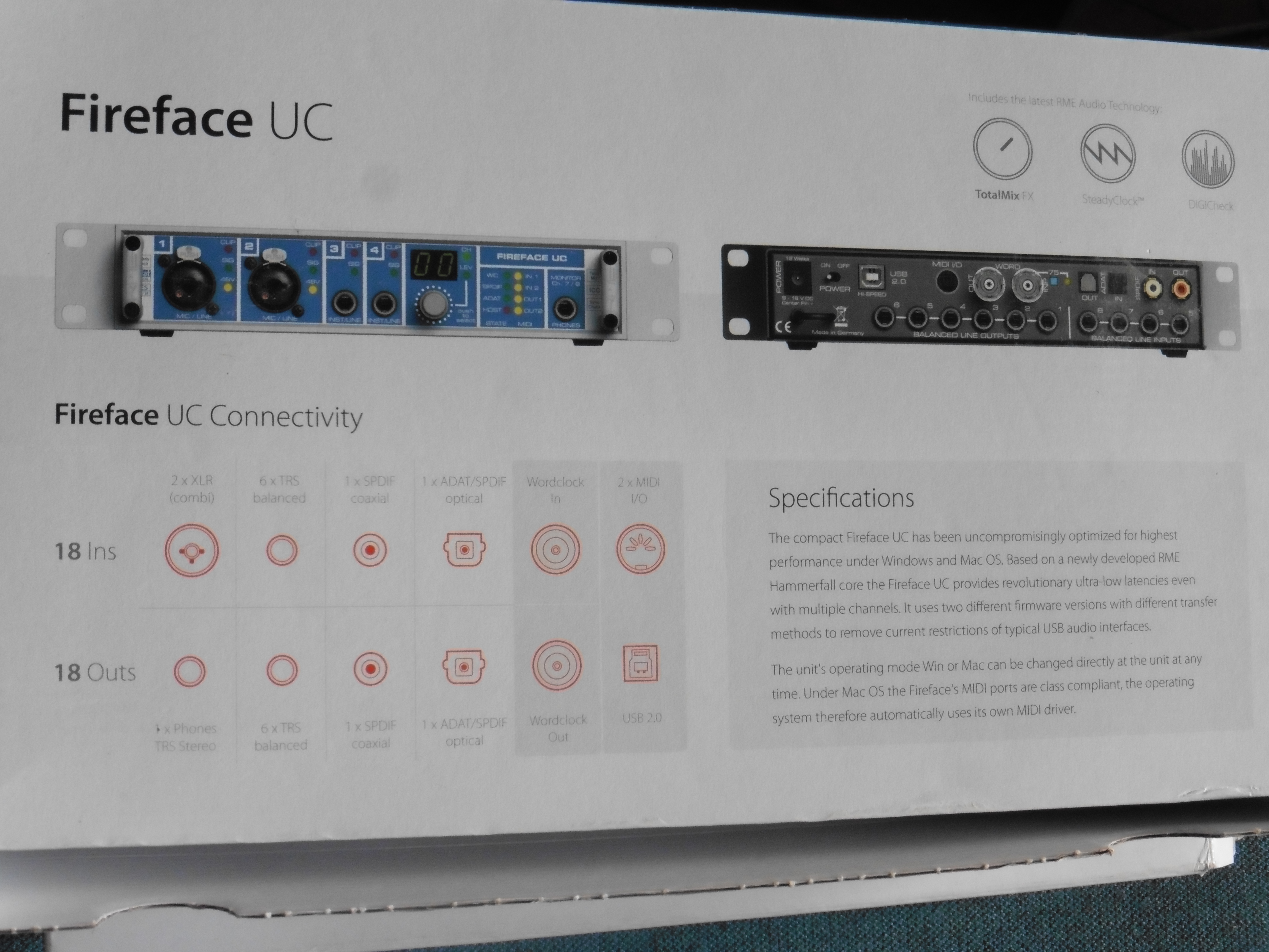 RME Audio Fireface UC (19130)