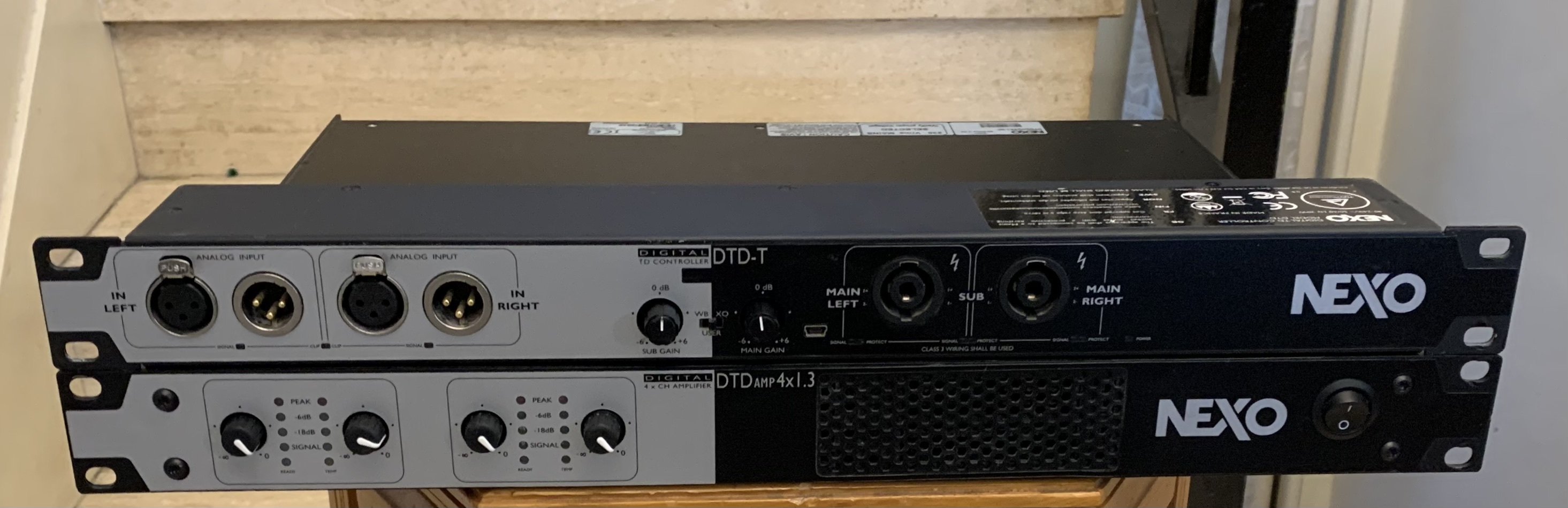 Ampli Nexo DTD AMP 4x1.3 et DTD-T état neuf