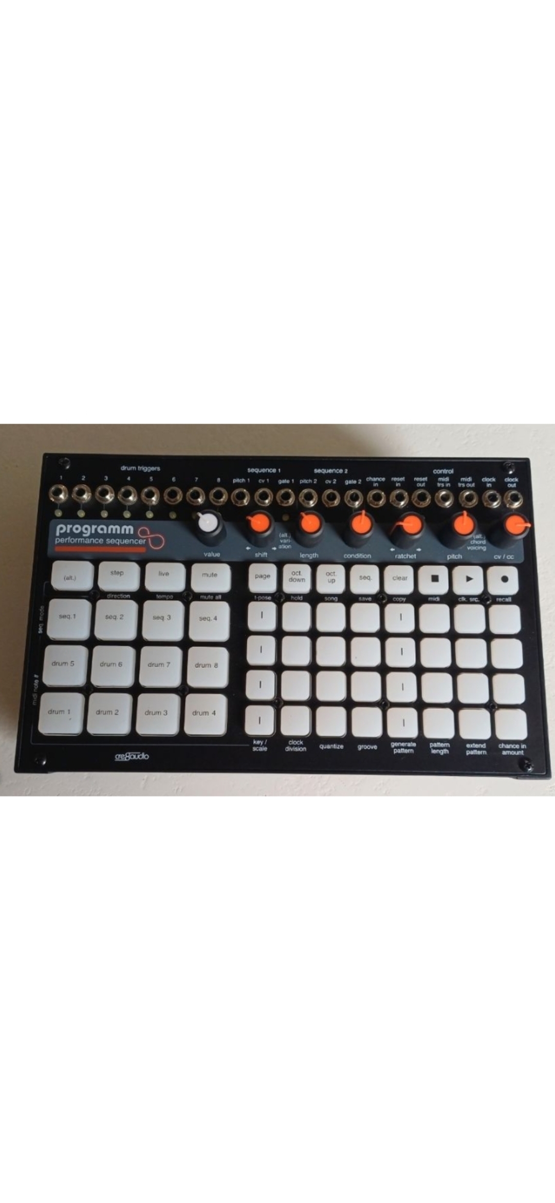 Sequenceur cre8audio programm 