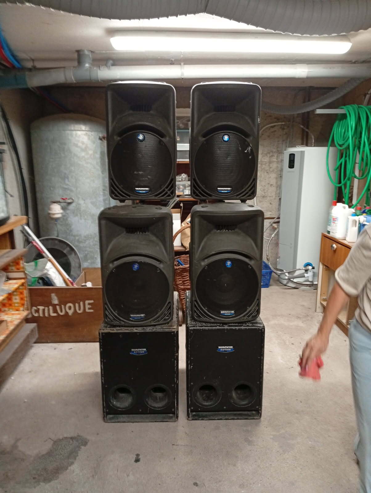 Lot de 6 enceintes mackie 