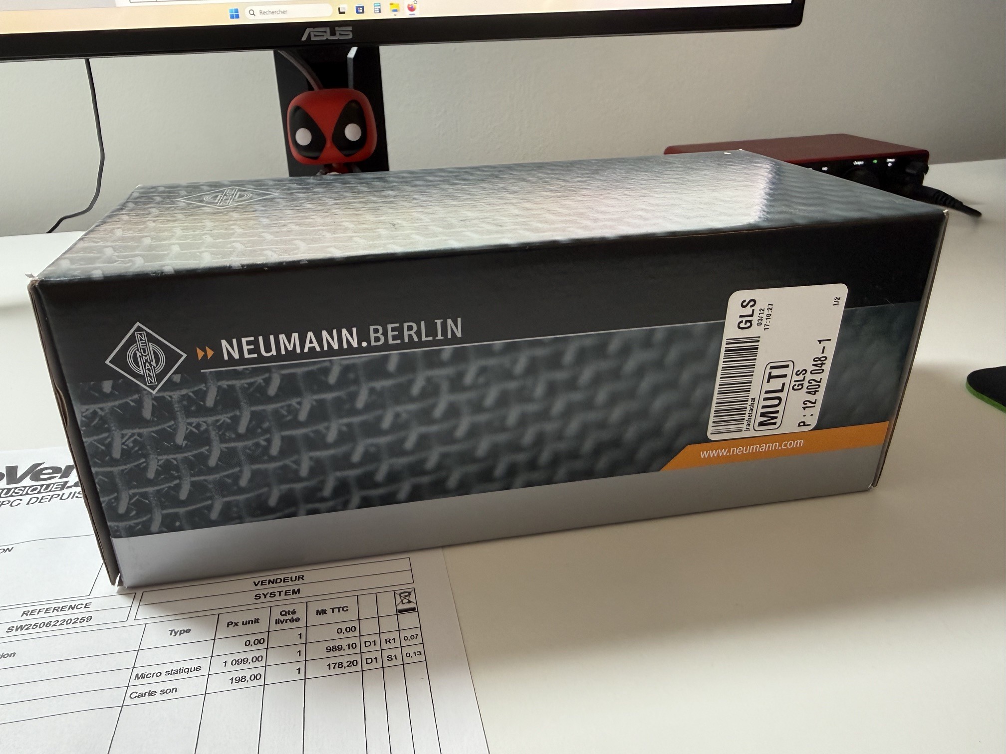 Neumann TLM 103 MT noir – NEUF jamais ouvert – Facture 12/2025