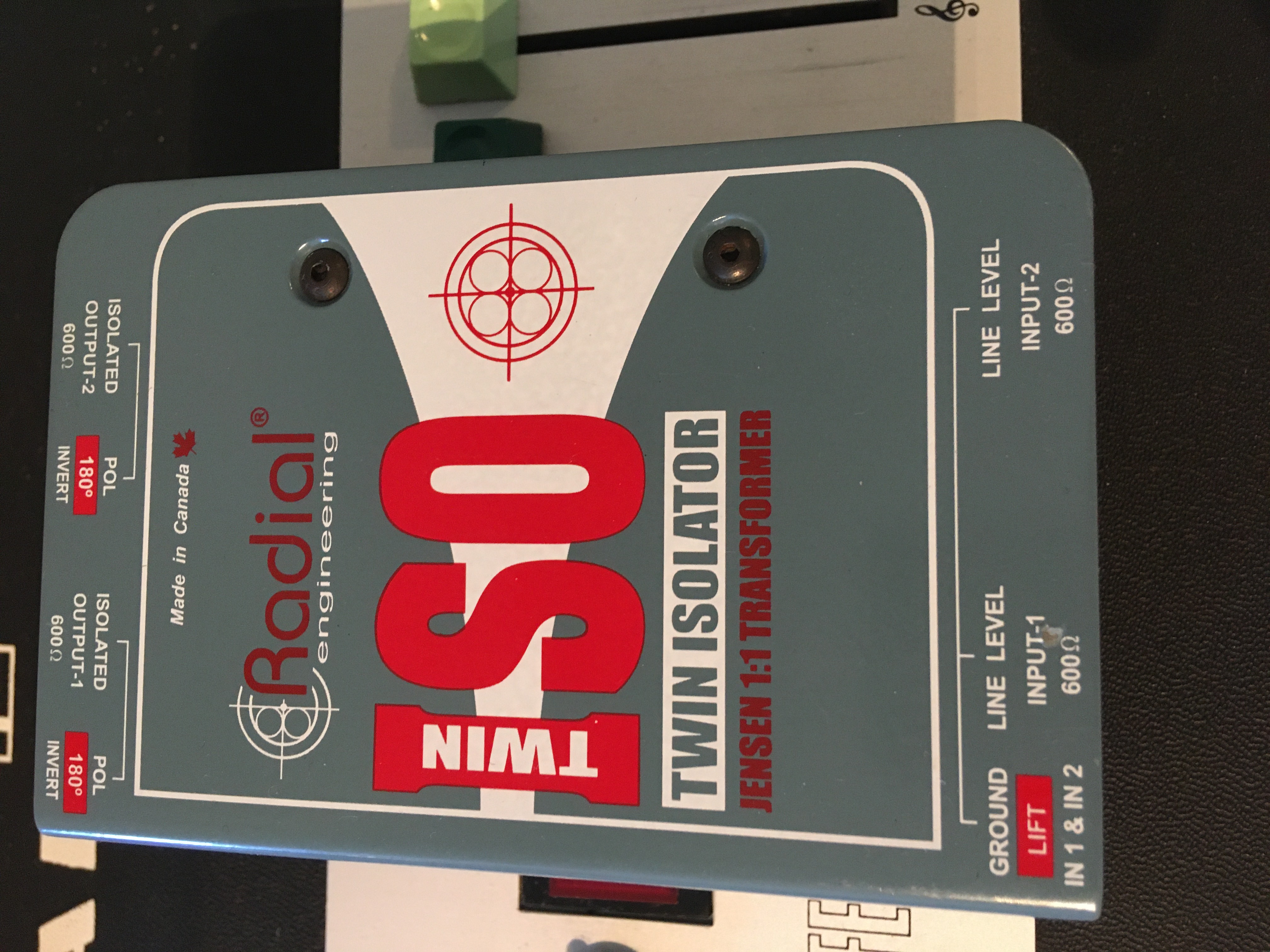 Radial twin iso / isolateur transfos Jensen