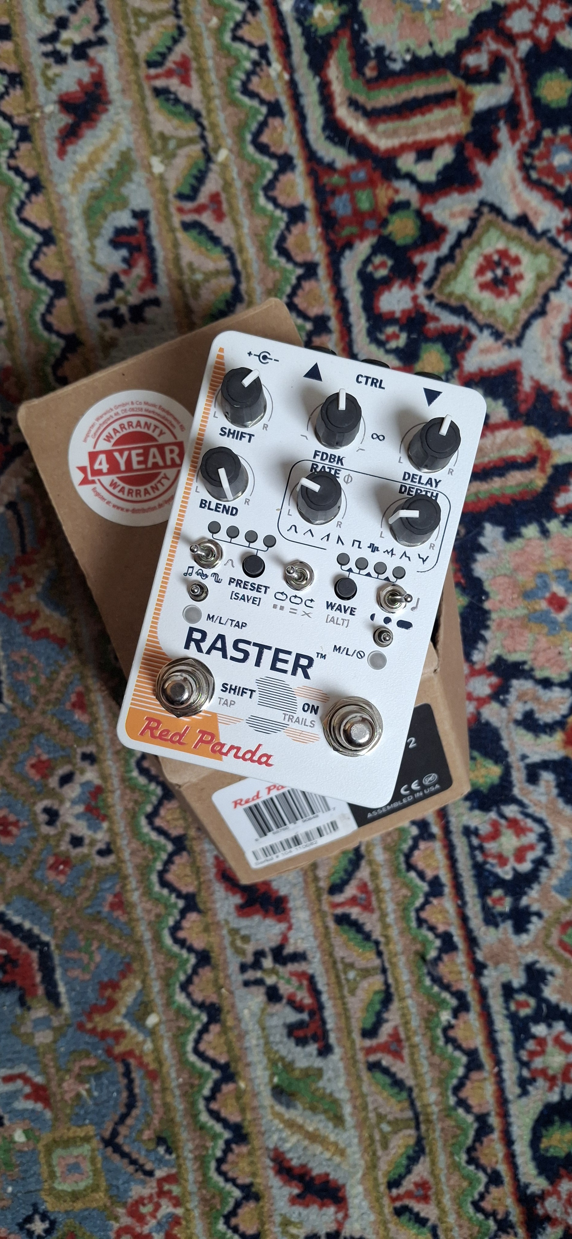 Pedale d'effet Red Panda Raster 2