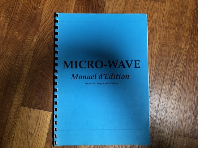 Manuel Waldorf Microwave 1 Anglais/Français