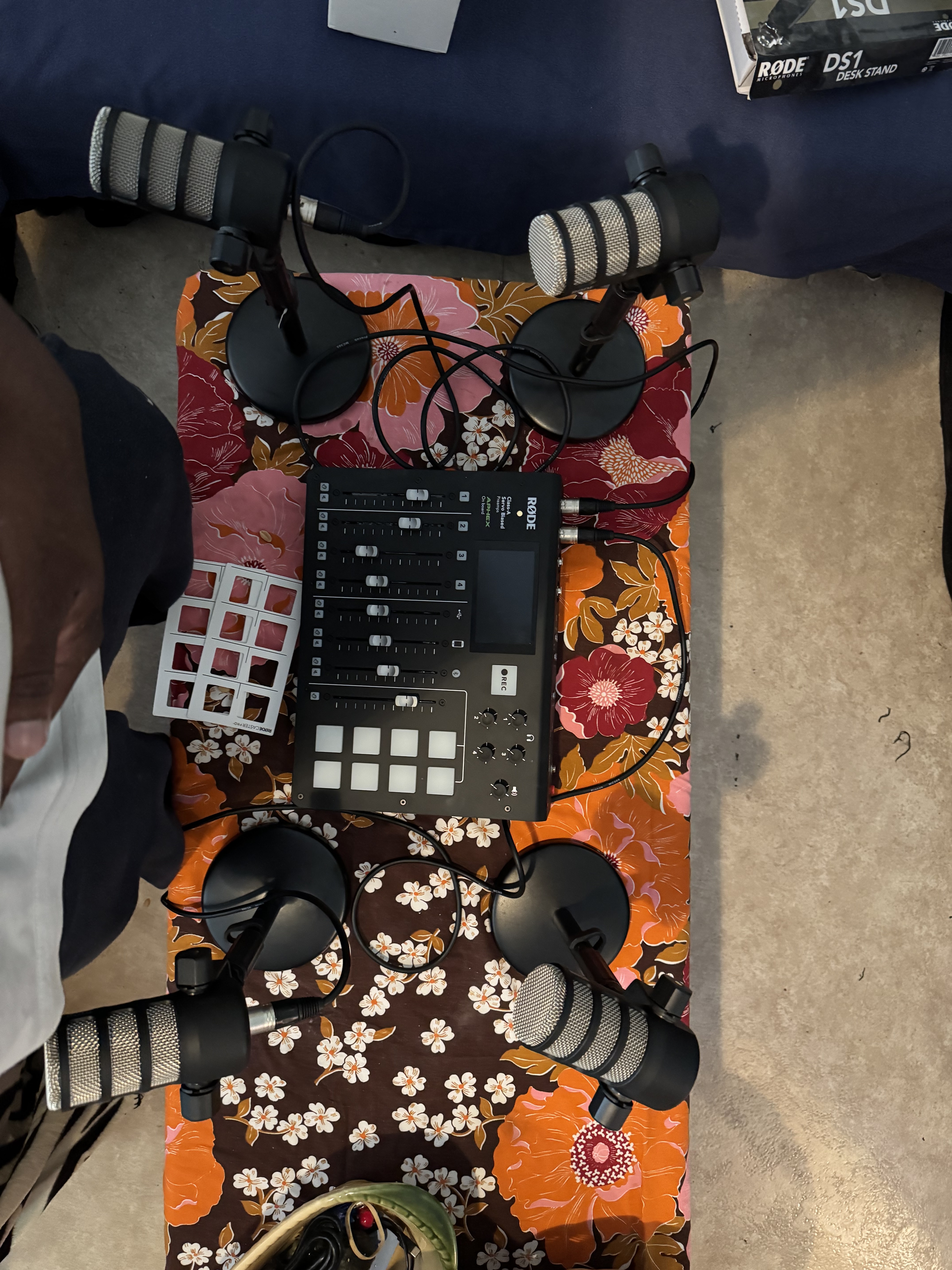 Setup Podcast RØDE Complet à saisir (RØDECaster Pro + 4 PodMic)