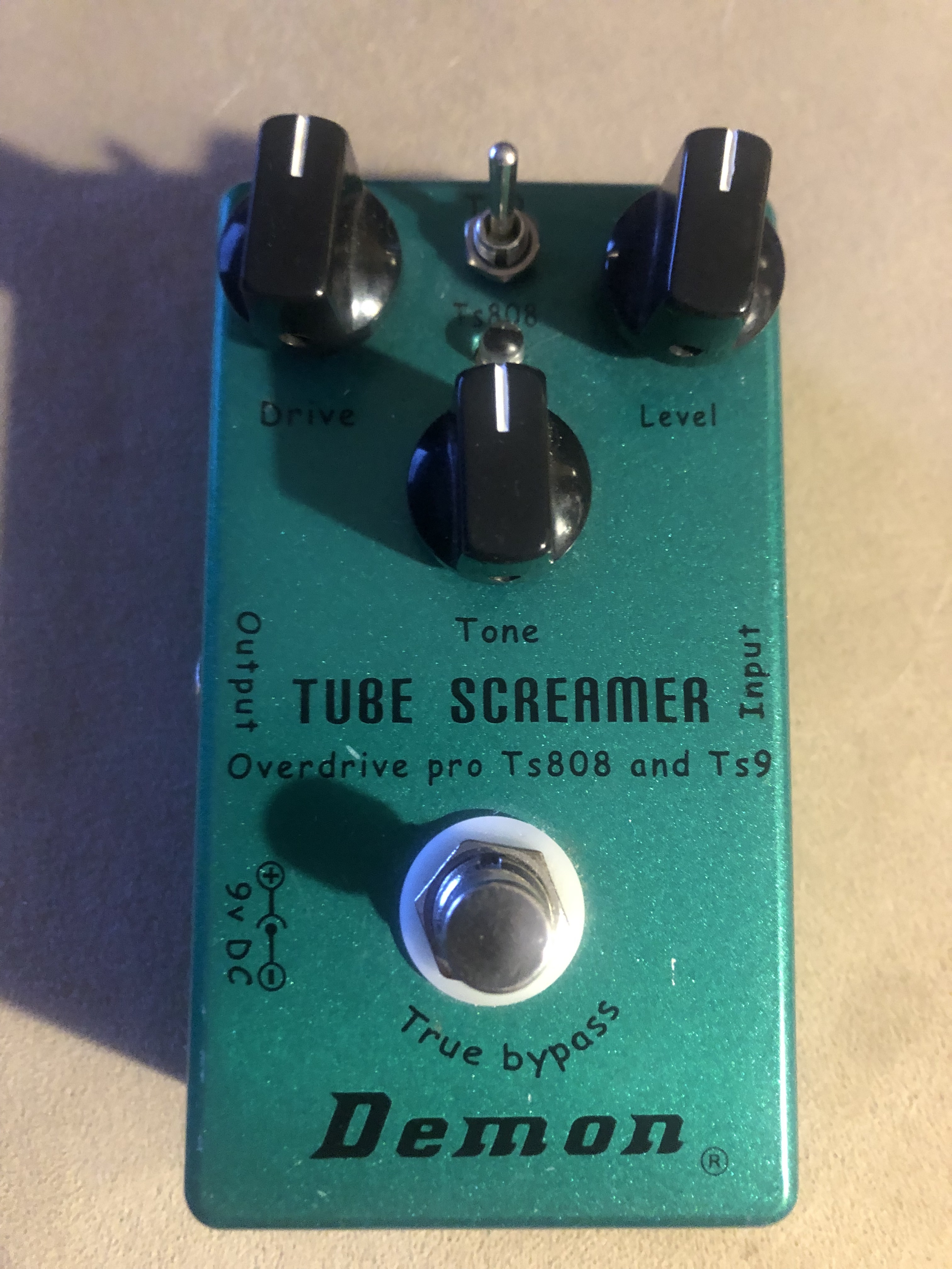  Pédale Overdrive Demon Tube Screamer (Modes TS808 / TS9)
