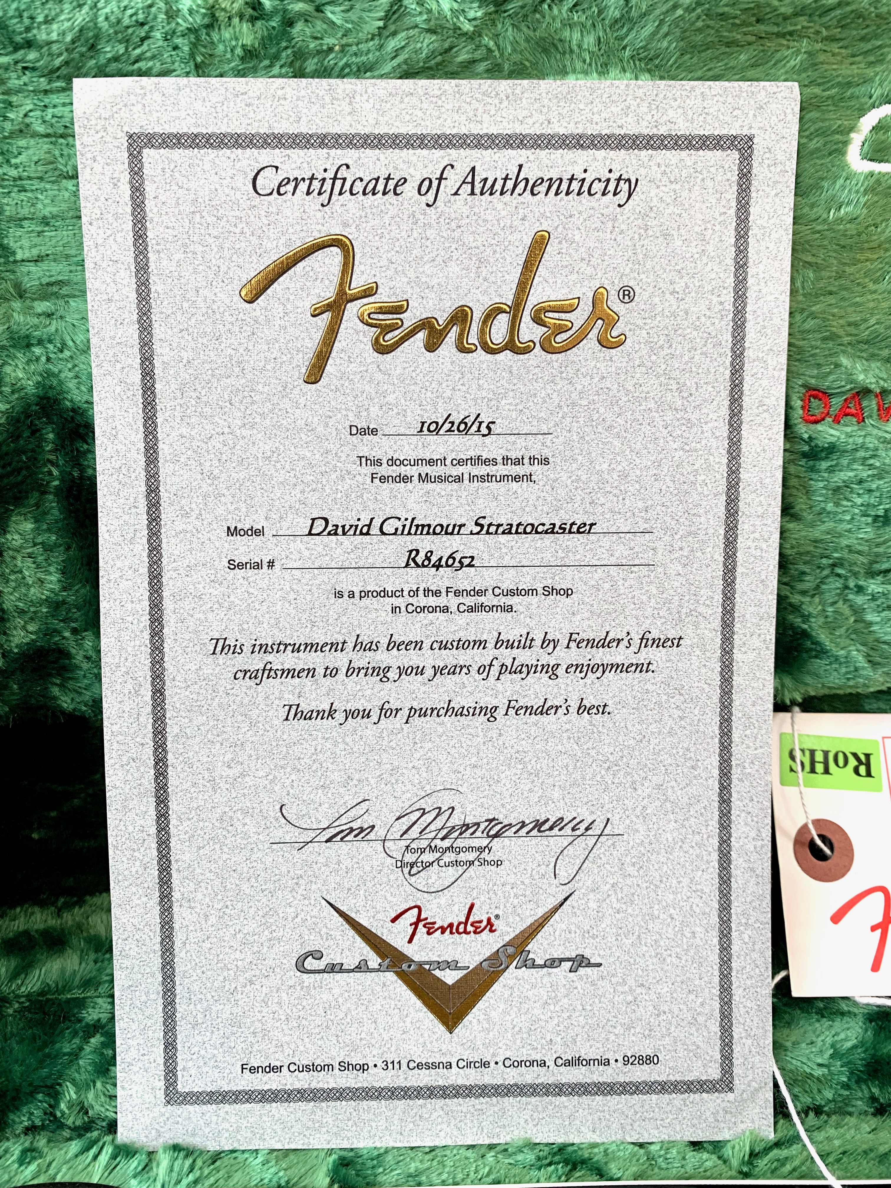 Fender Custom Shop David Gilmour Signature Stratocaster NOS (75360)