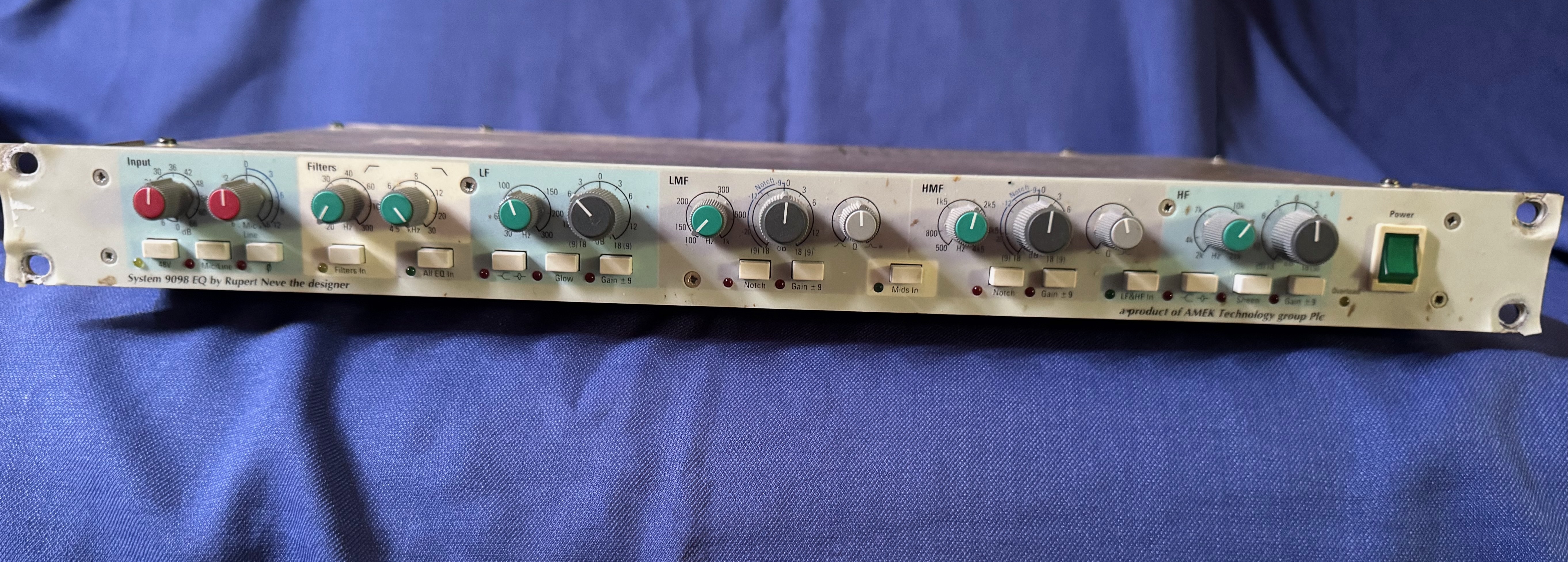 Pre ampli équaliser  Amek / Neve 9098EQ