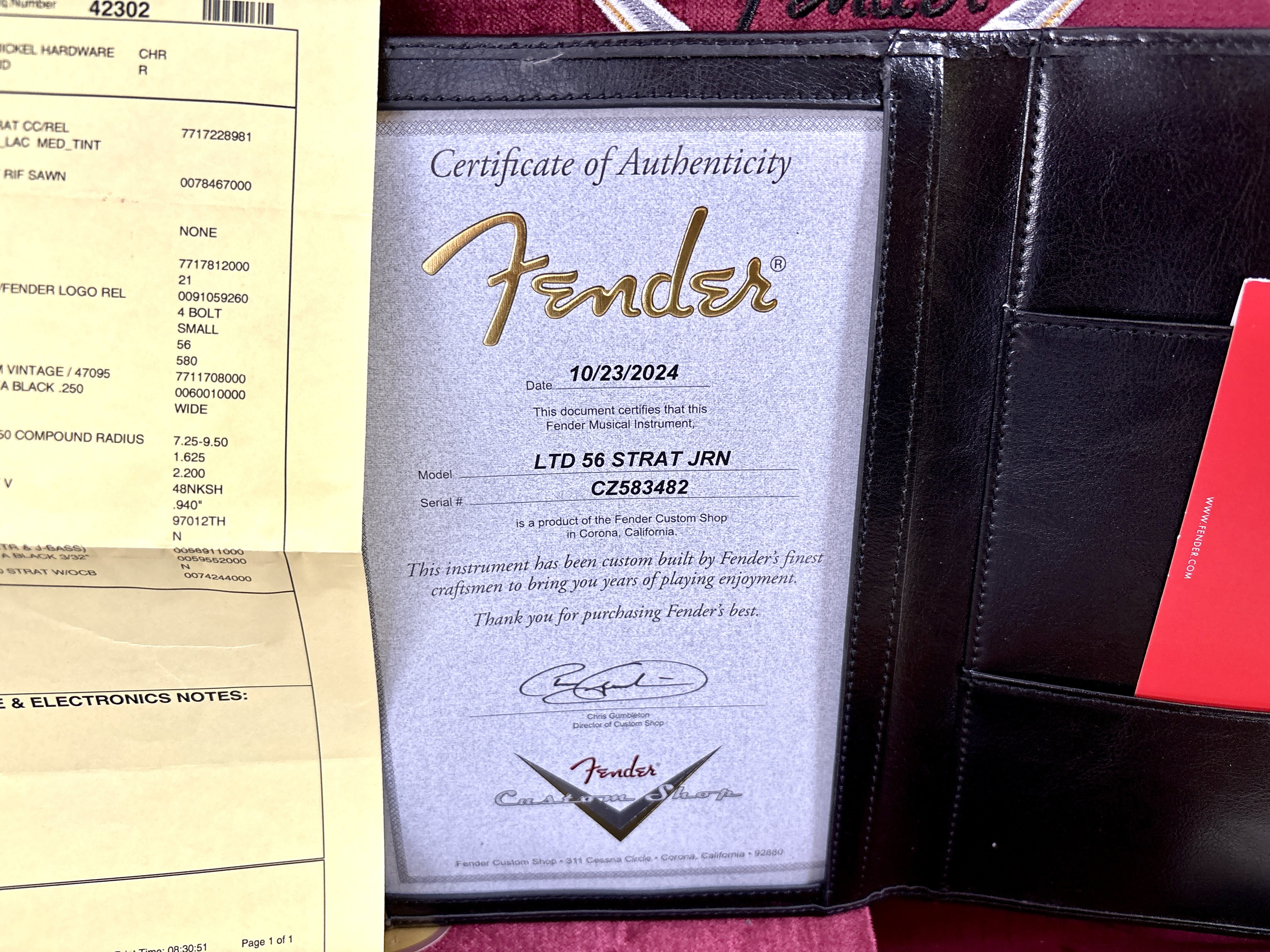 Fender Custom Shop '56 Stratocaster (89388)