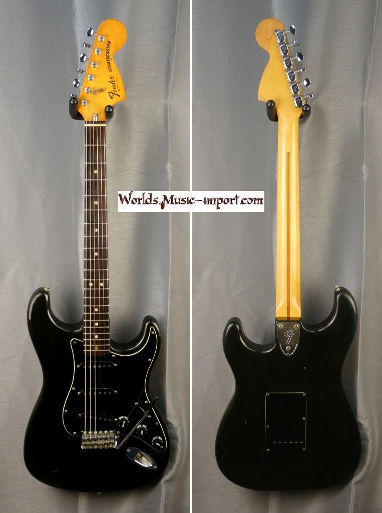 FENDER Stratocaster Black 1978 CBS USA import