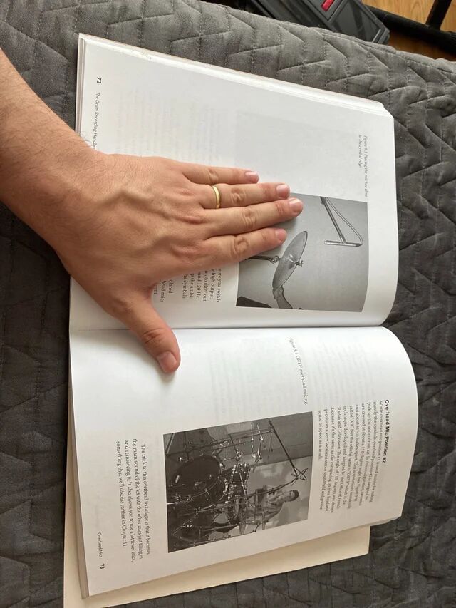 Hal Leonard livre The Drum Recording Handbook (16520)