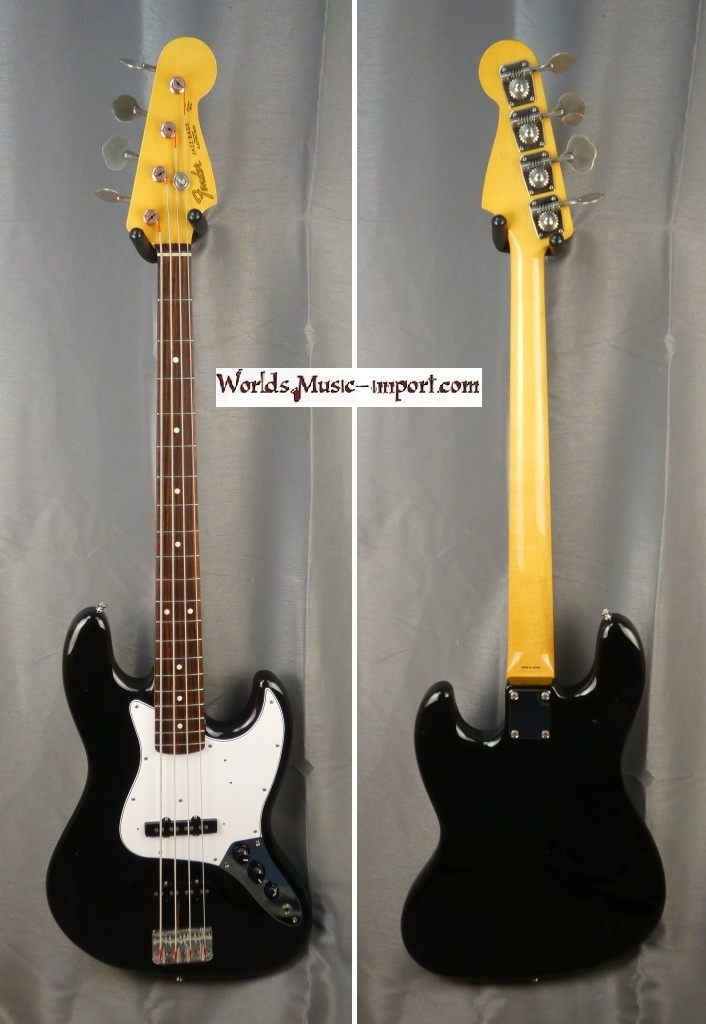 FENDER Jazz Bass JB'62 Black Traditionnal 2014 japon