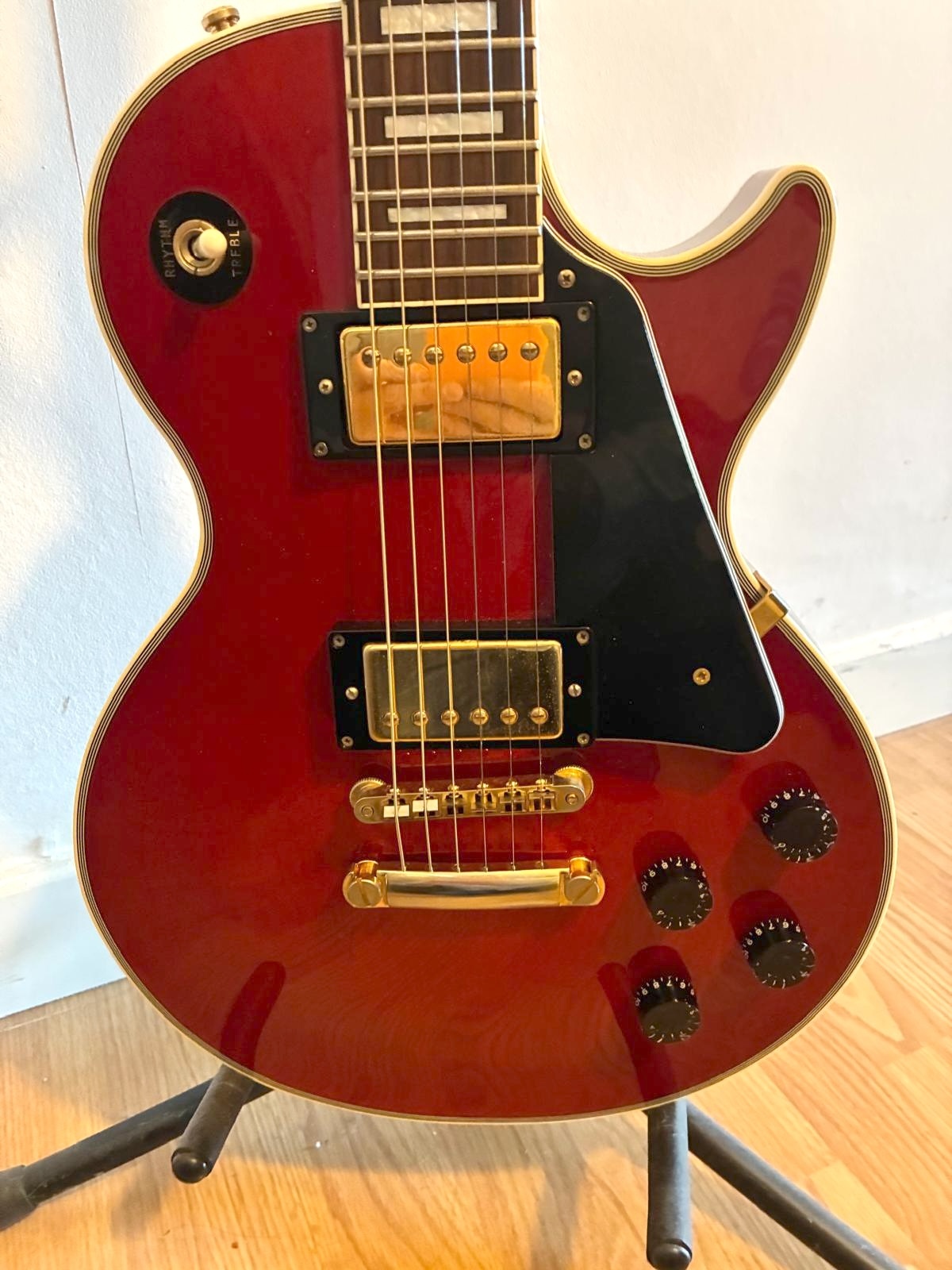 Epiphone Elite Les Paul Custom Wine Red (2002) — #98 sortie d'usine — micros & hardware Gibson USA — révisée luthier DSC Guitar