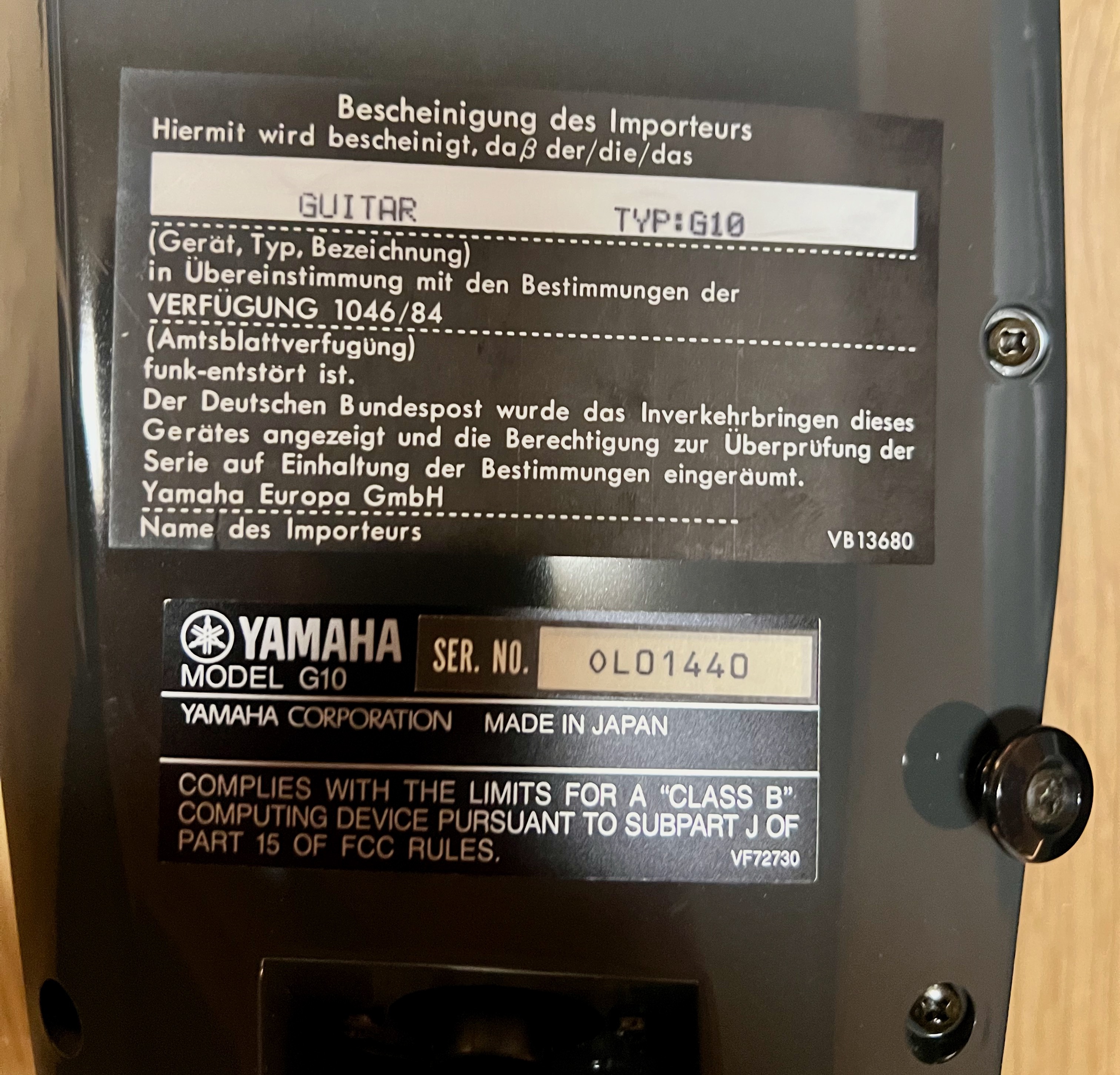 Yamaha G10 (33696)