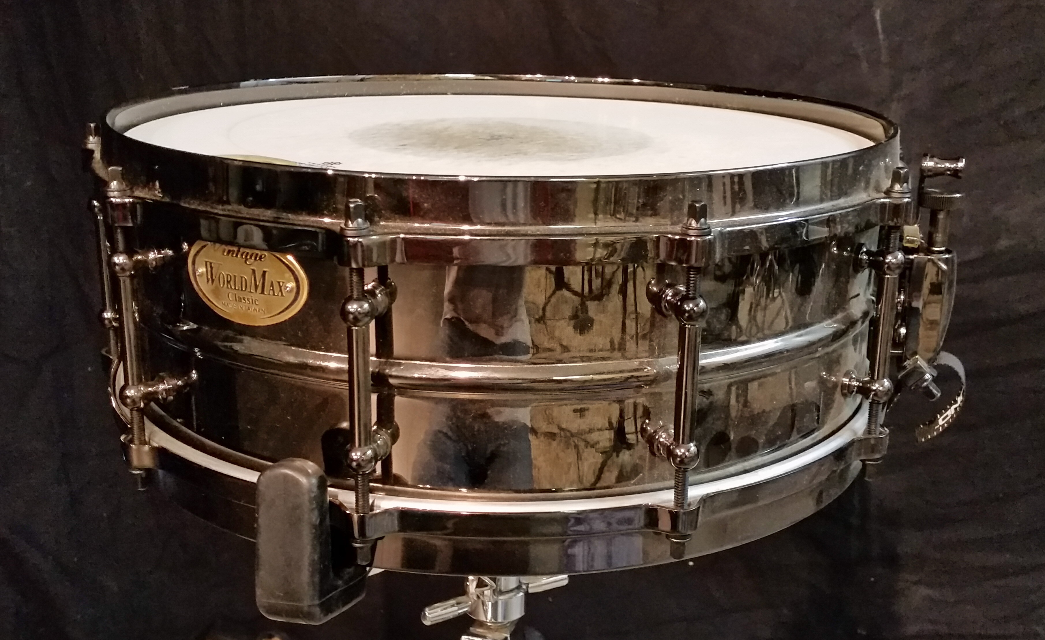 CAISSE CLAIRE WORLDMAX BLACK « VINTAGE CLASSIC » 14'' x 5''