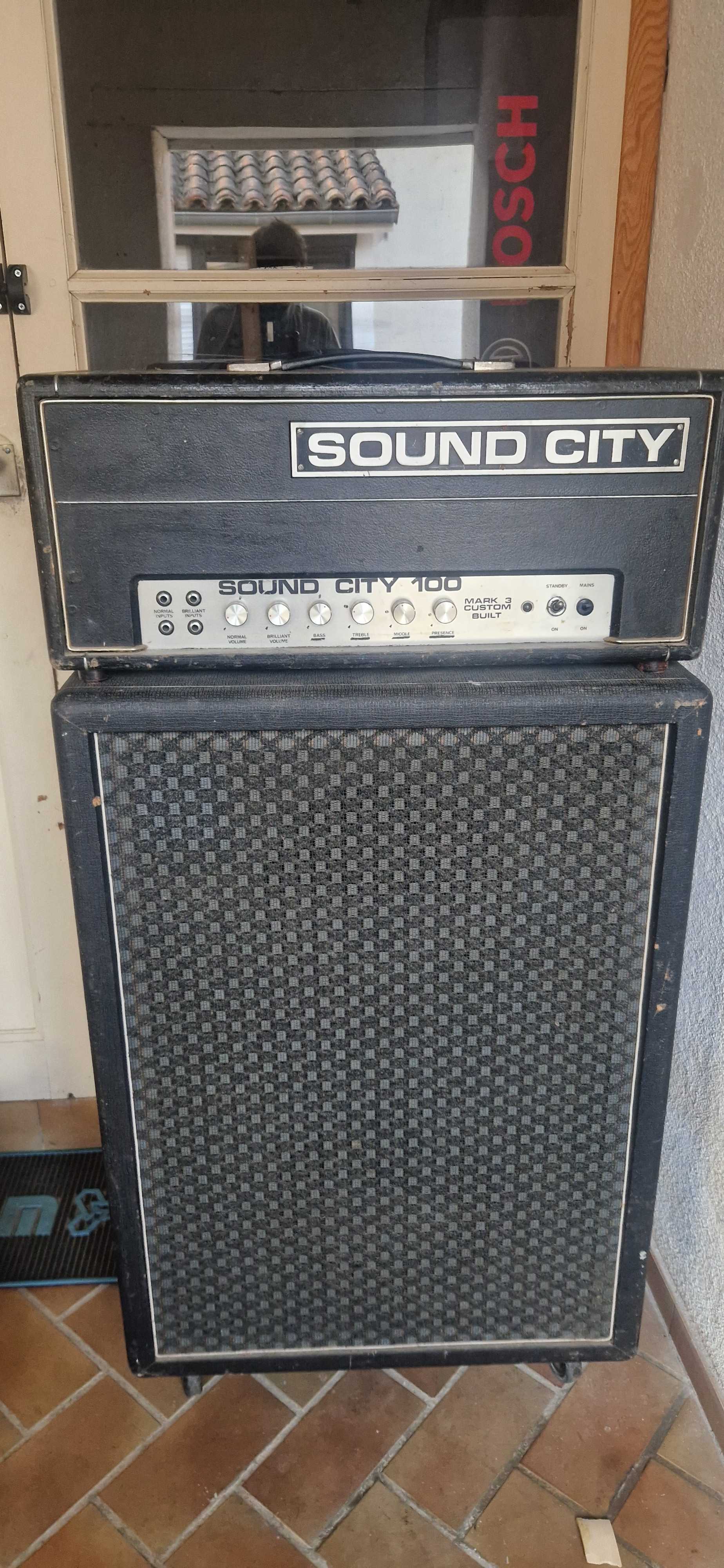 Ampli Sound City L100 mark 3 custom built + Cabinet