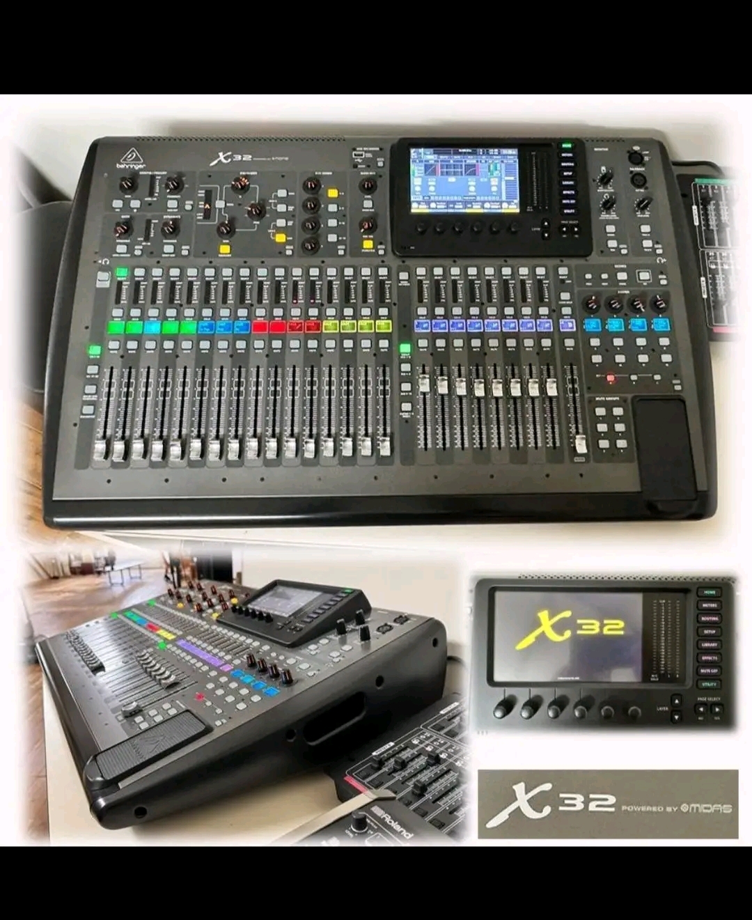Behringer X32 Console de mixage numérique de 40 entrées et 25 bus avec 32 préamplis