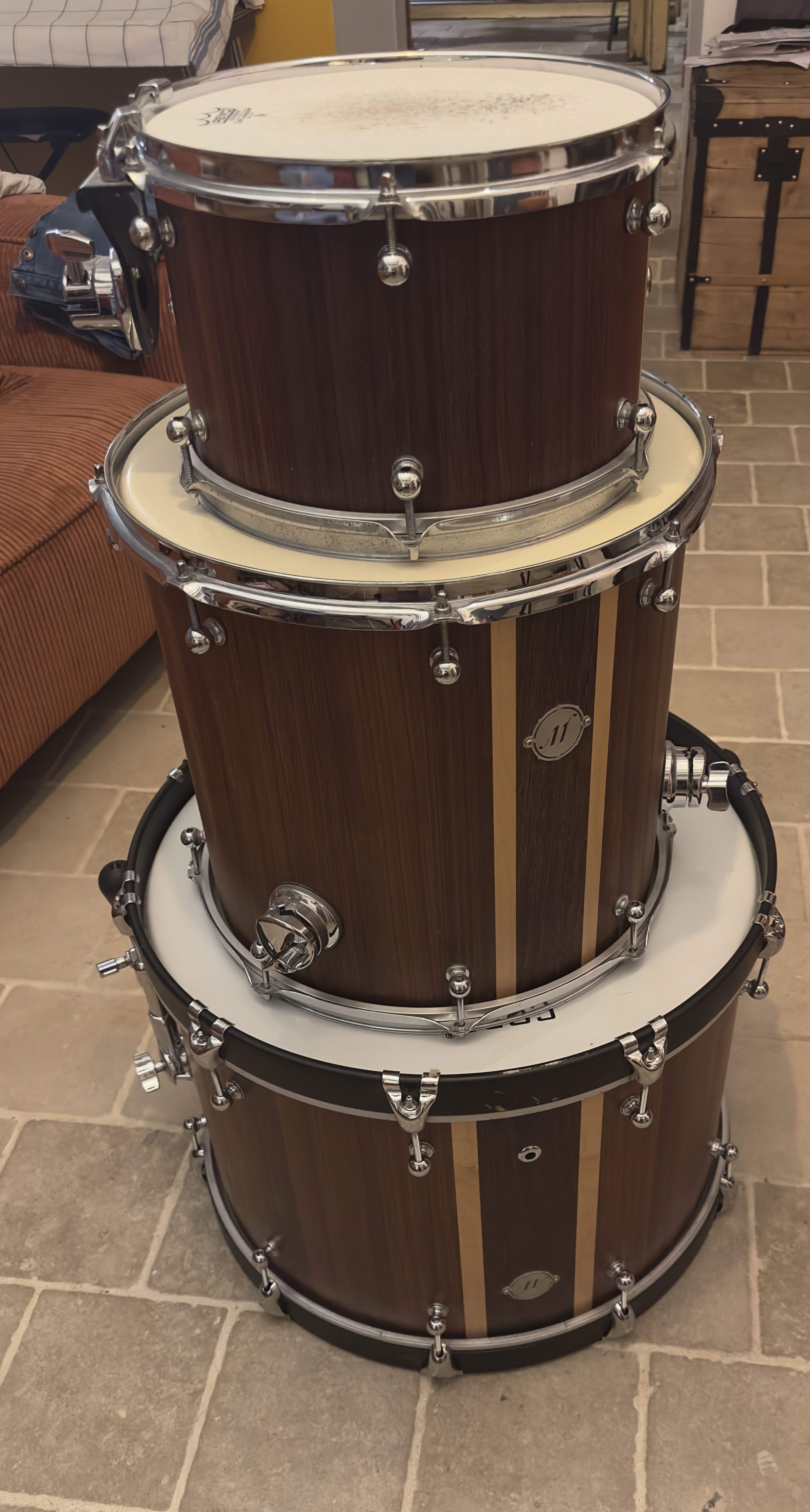 Batterie Custom Eleven Drums (Padouk / Wengé / Érable) – Kit 3 fûts (22/12/16)