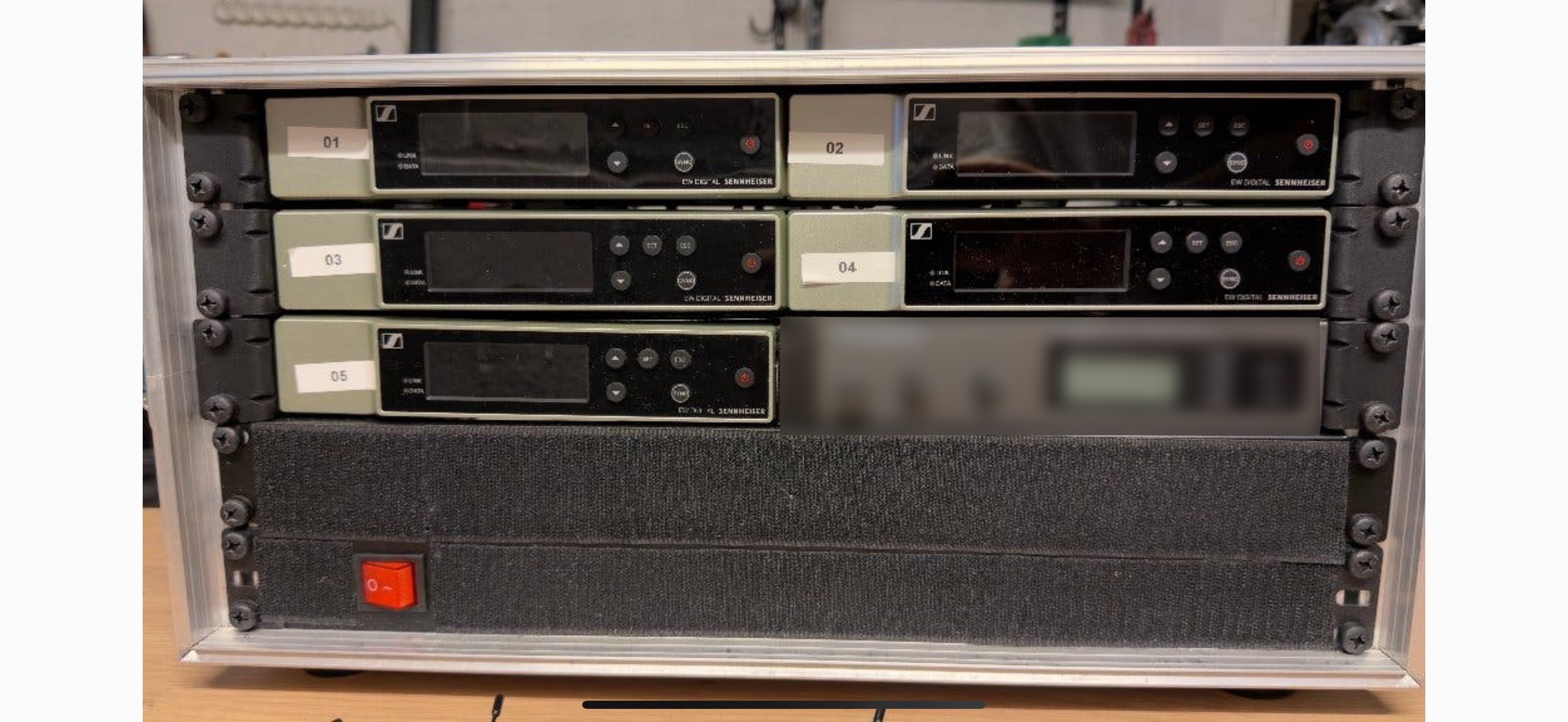 Lot de 5 sennheiser ew-d sk base set (q1-6) + mics
